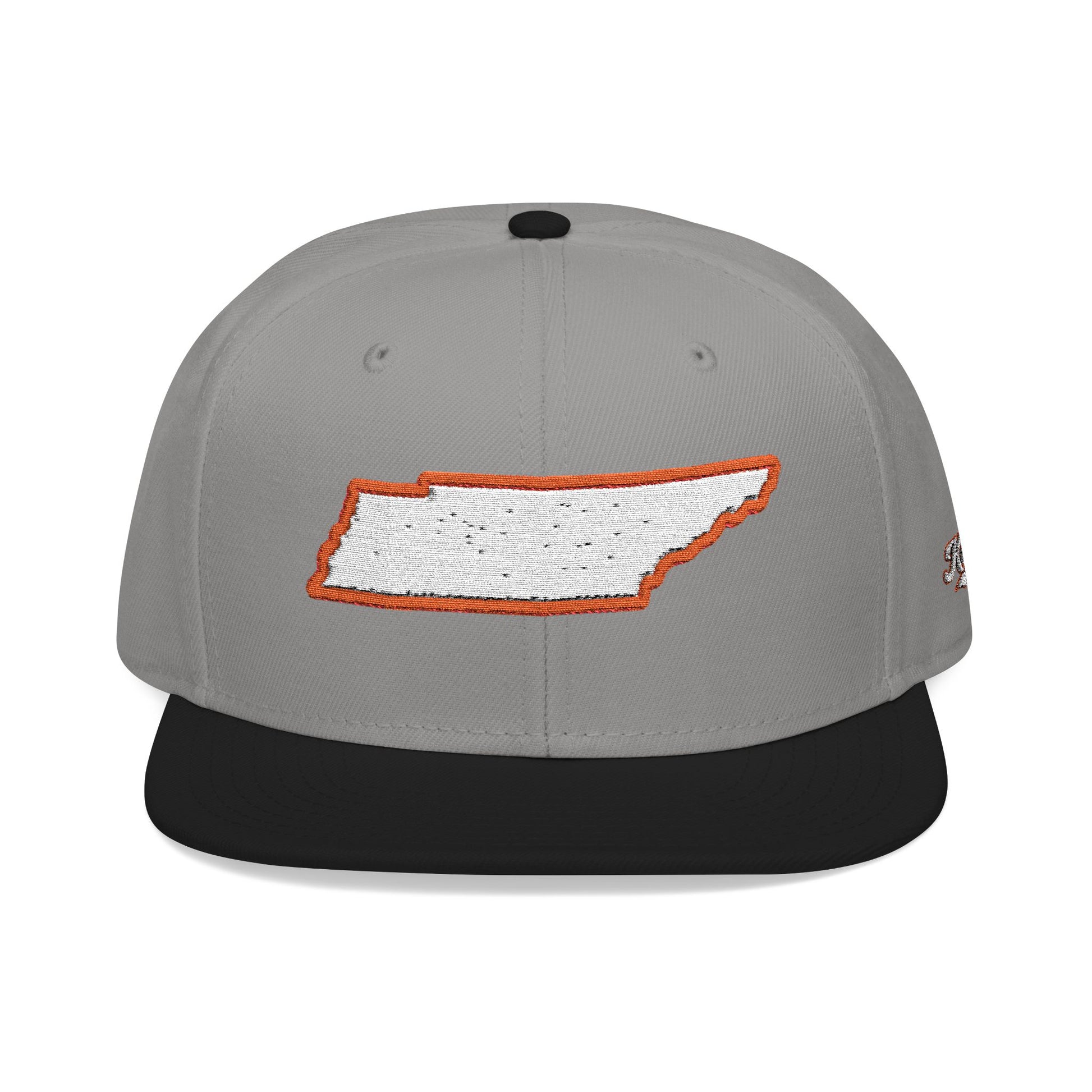Tennessee state outline white embroidered snapback hat – 318 Supply Co.