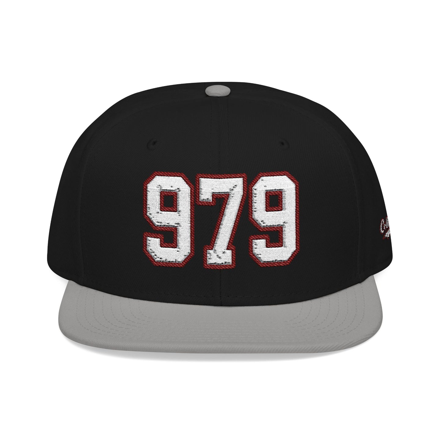 979 white embroidered snapback hat vintage varsity style – 318 Supply Co.