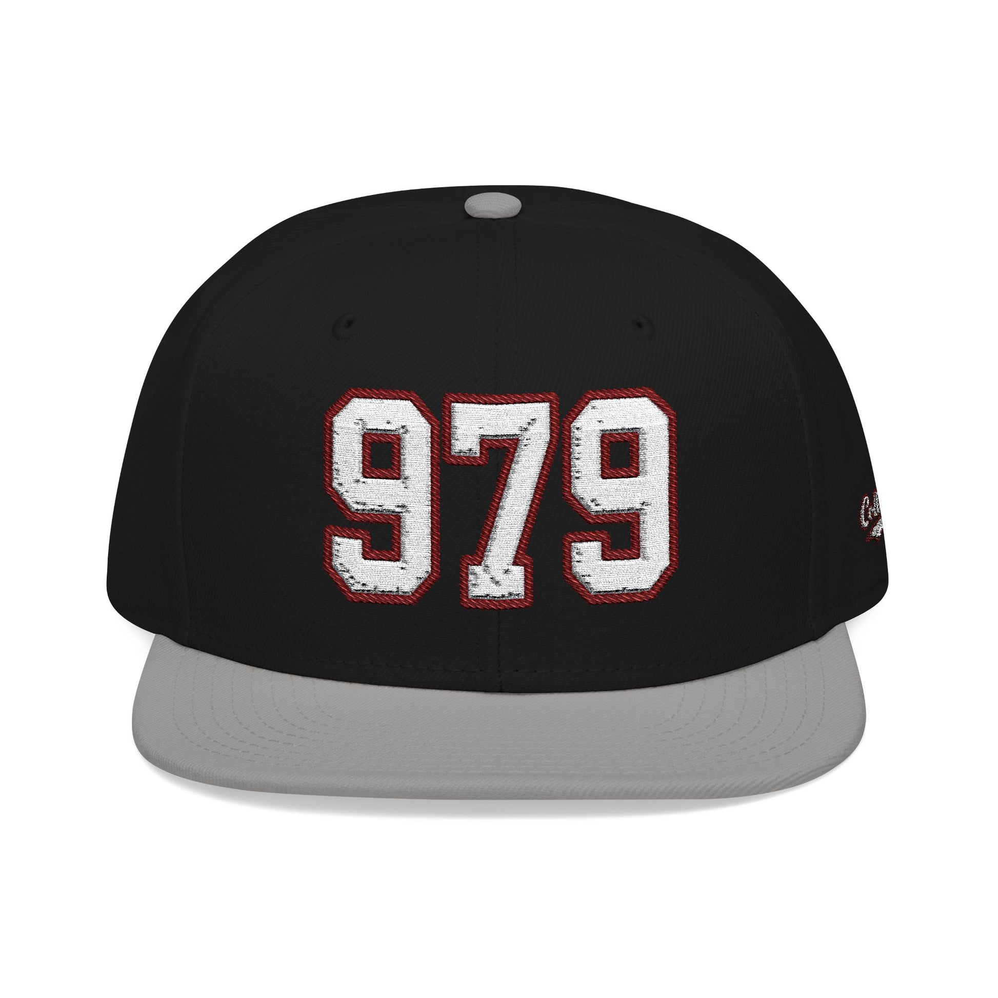 979 white embroidered snapback hat vintage varsity style – 318 Supply Co.