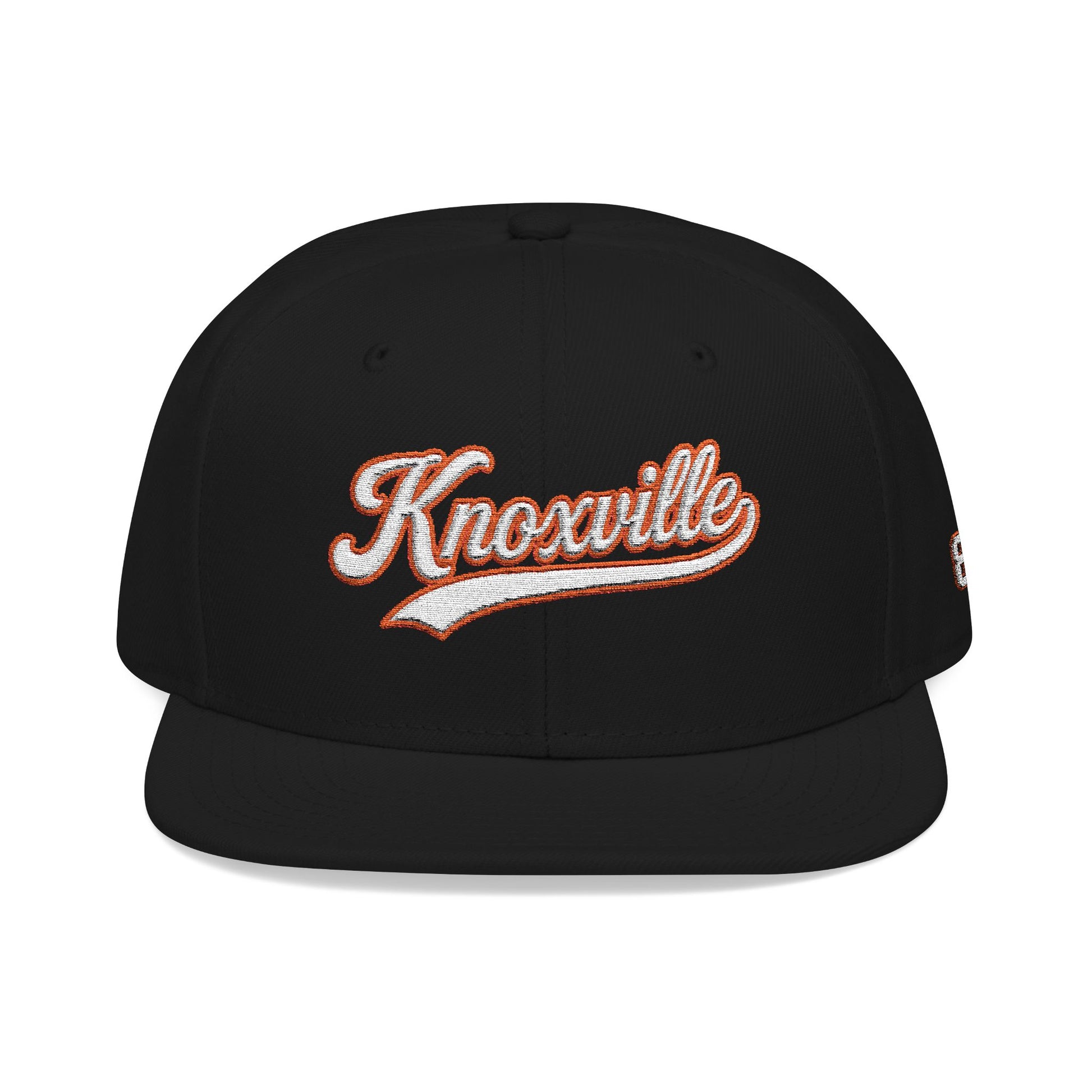 Knoxville white script embroidered snapback hat with 865 side patch – 318 Supply Co.