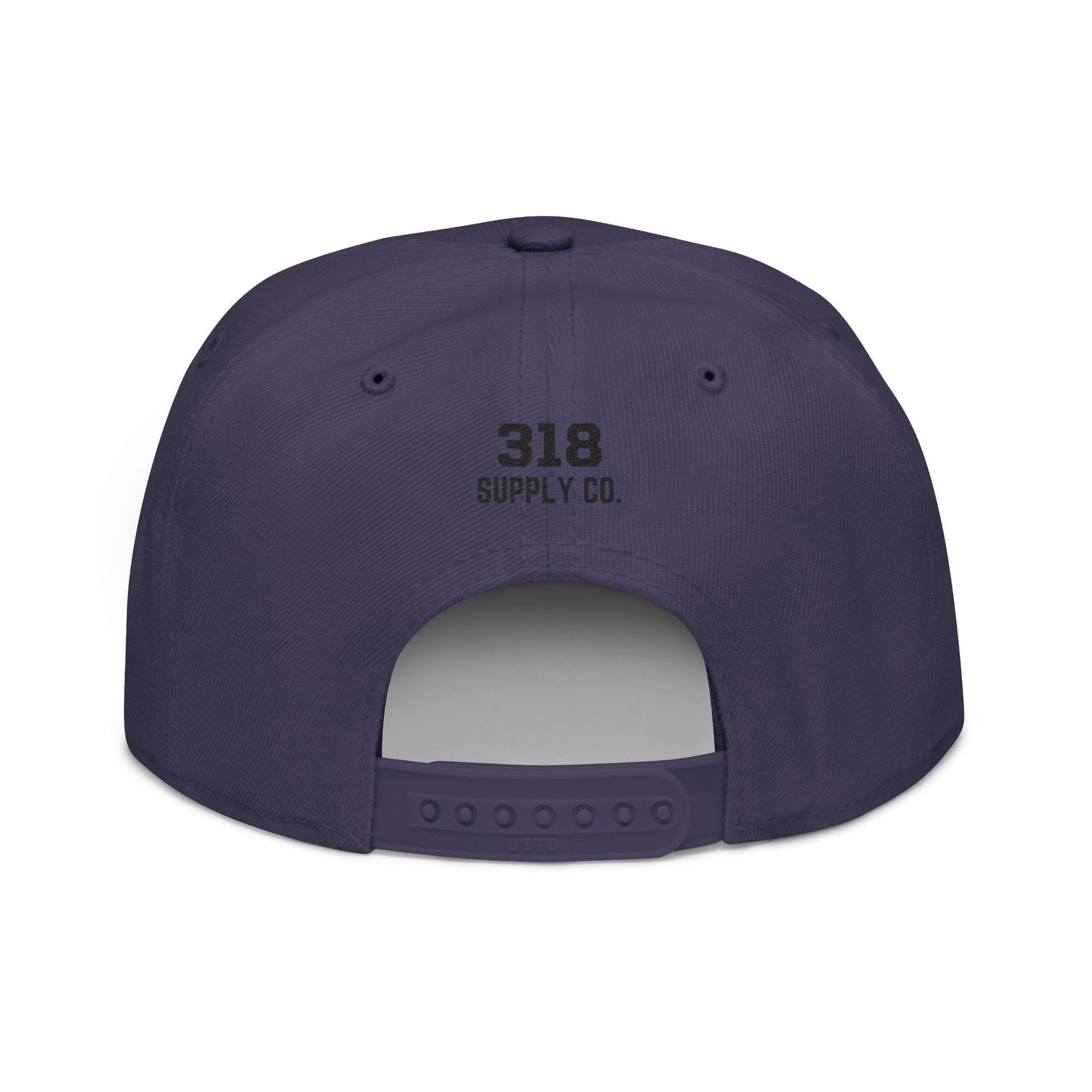 Navy Blue cap with logo on the back against a white background