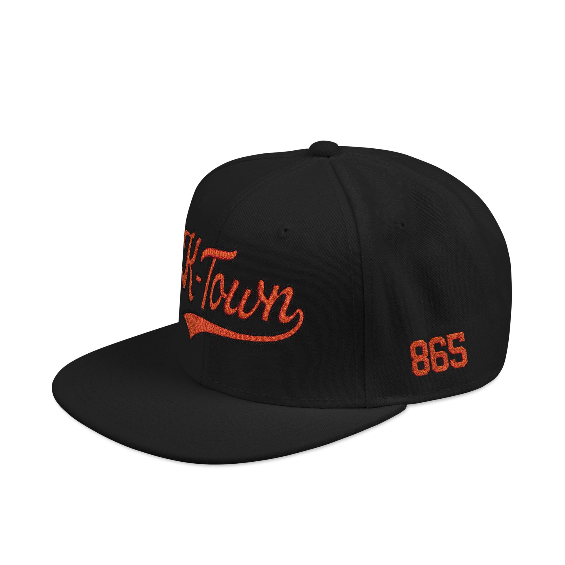 Gray and black cap with 'K-Town' and '865' branding on a white background