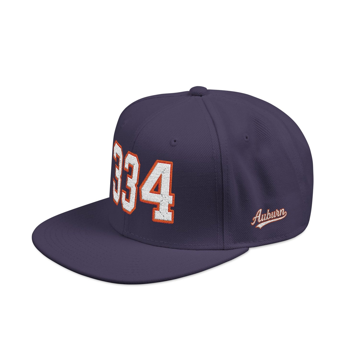 334 white embroidered snapback hat vintage varsity style – 318 Supply Co.