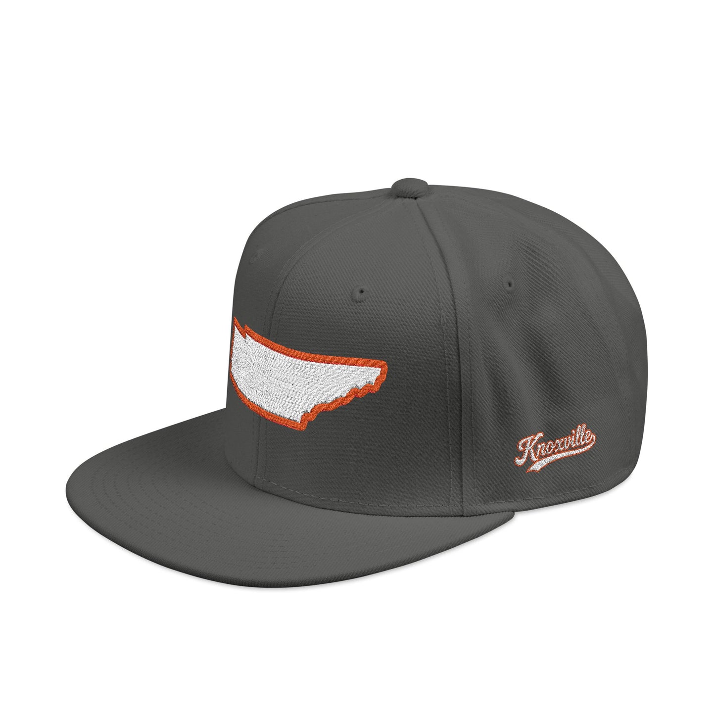 Tennessee state outline white embroidered snapback hat – 318 Supply Co.