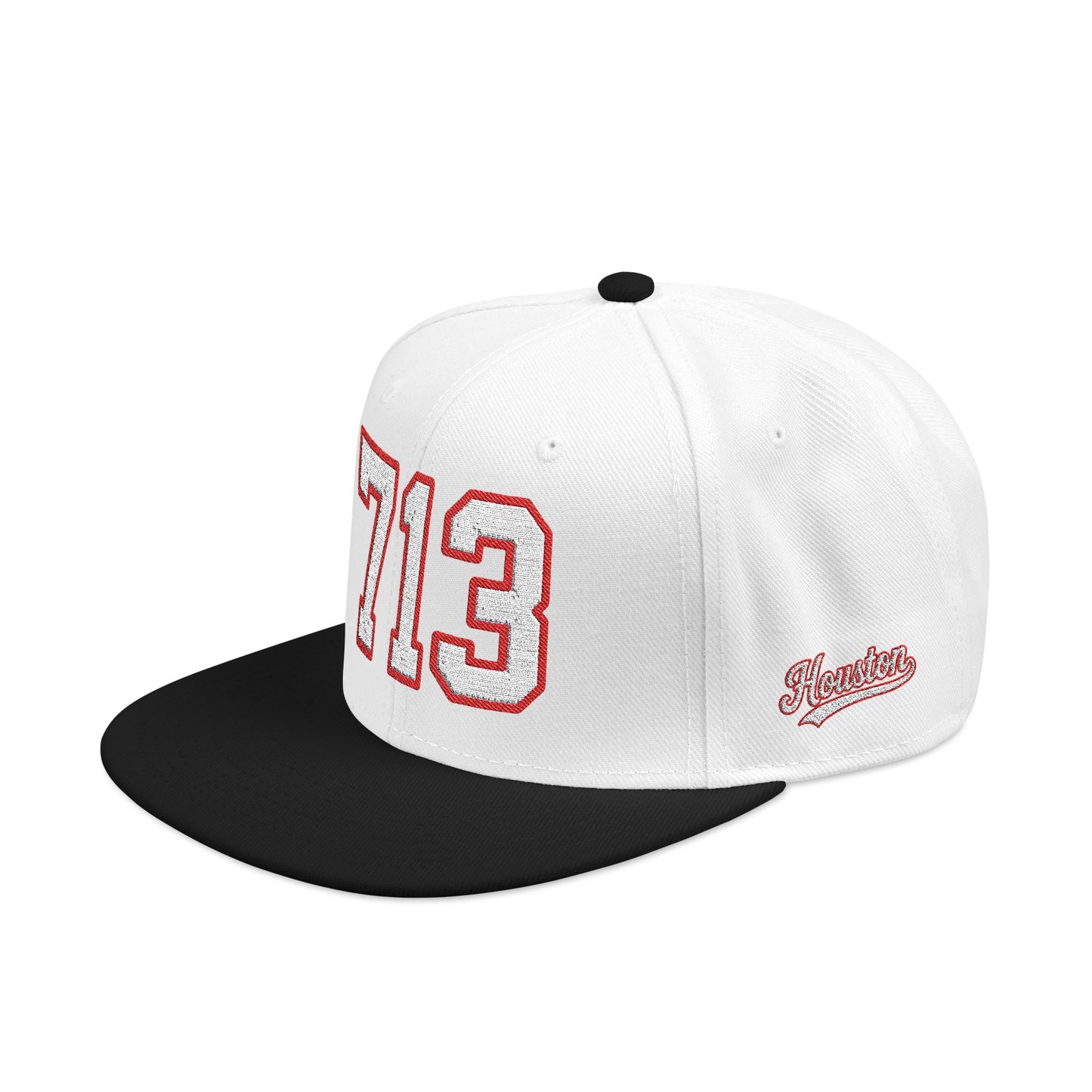713 white embroidered snapback hat vintage varsity style – 318 Supply Co.