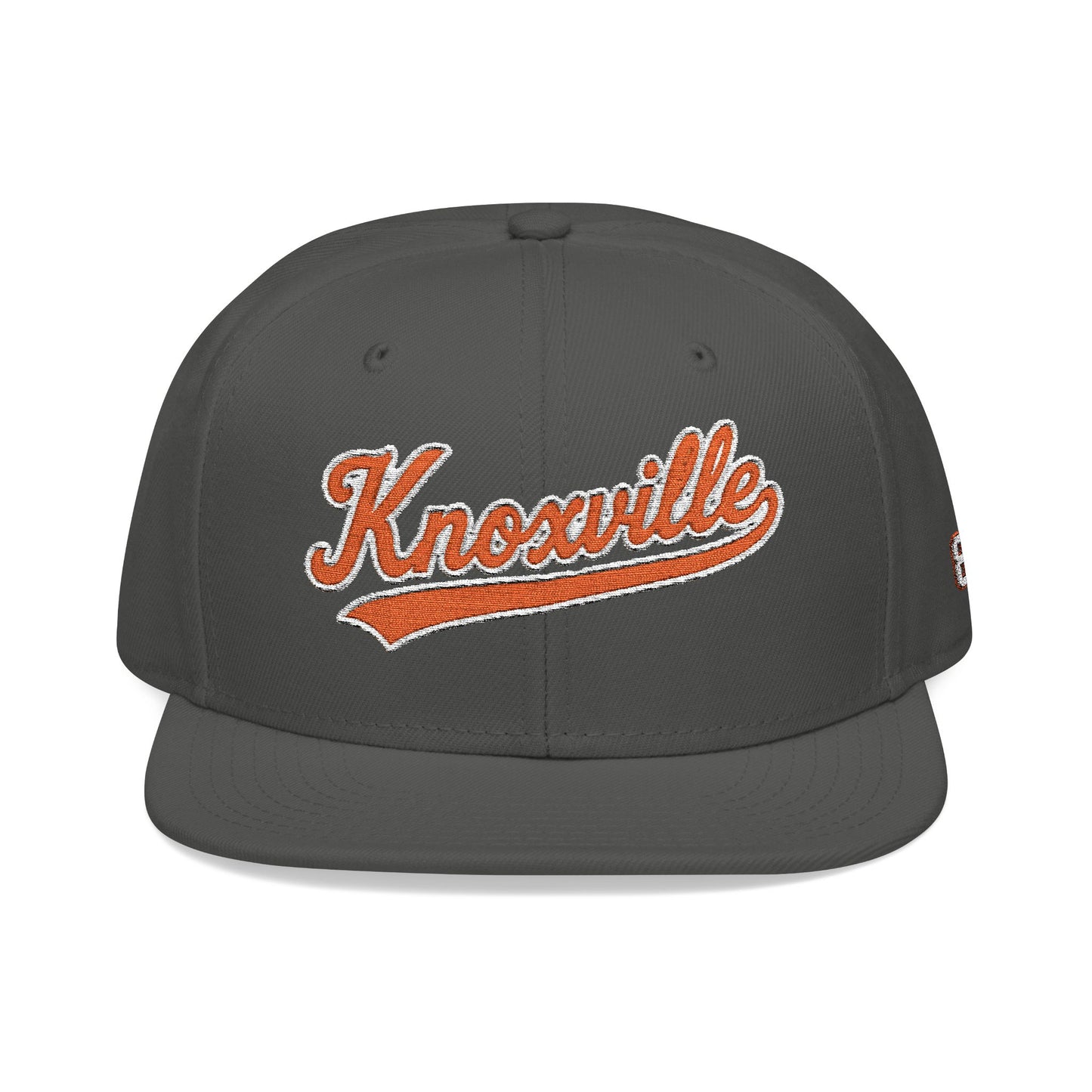 Gray cap with 'Knoxville' in orange on a white background