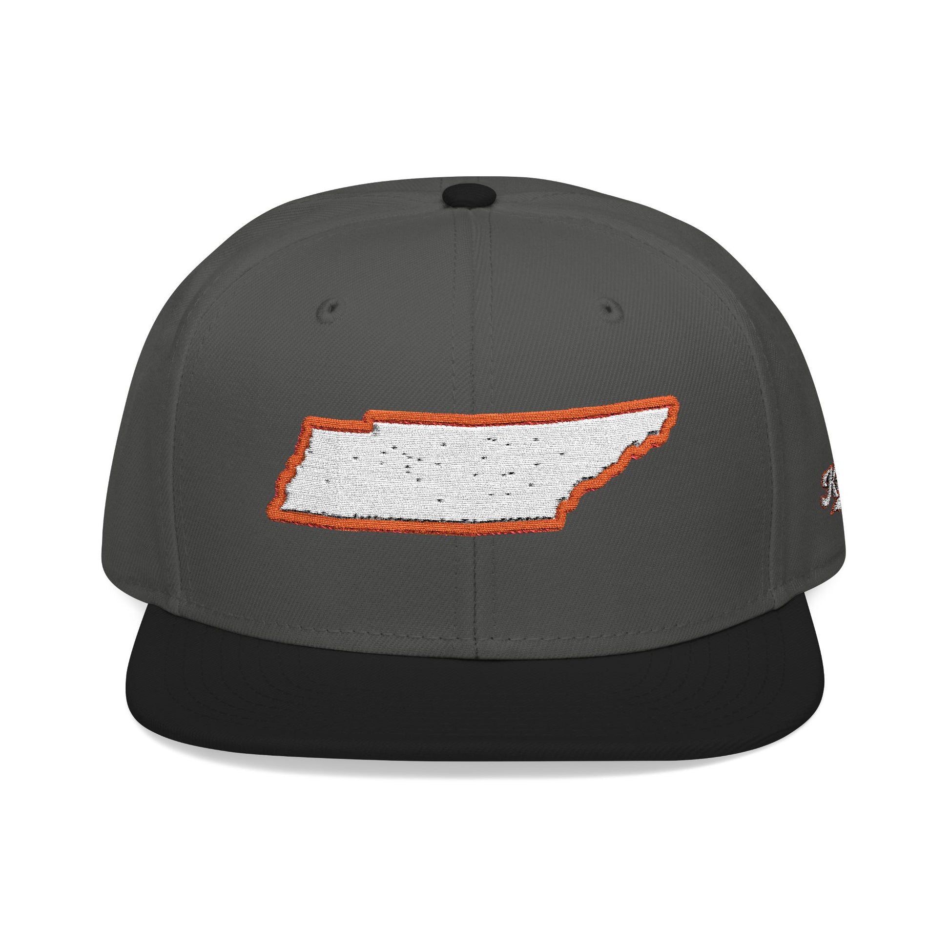 Tennessee state outline white embroidered snapback hat – 318 Supply Co.