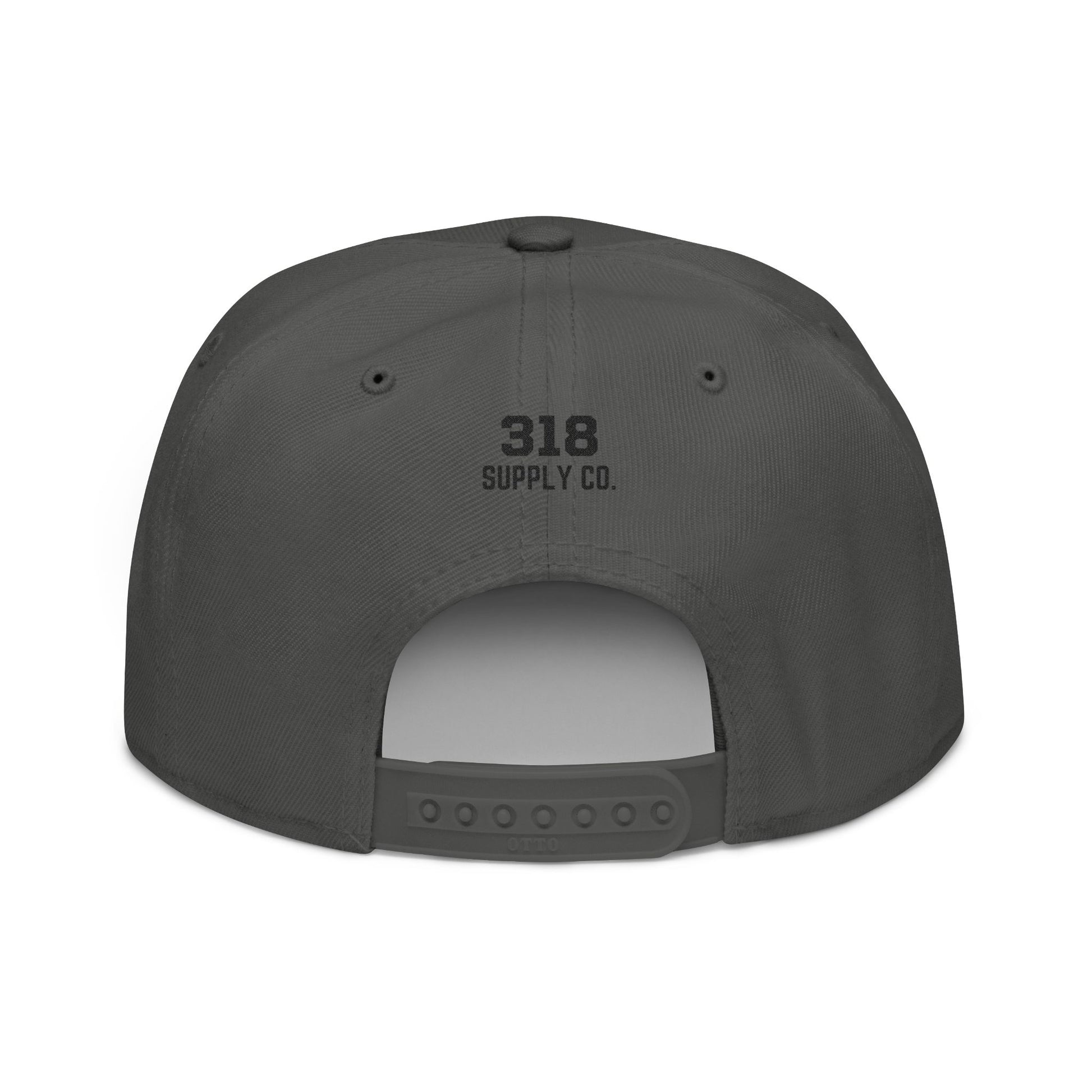Gray cap on a white background
