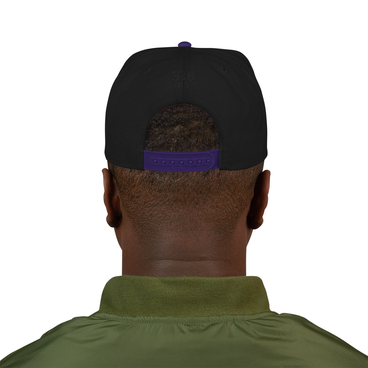 Baton Rouge white script embroidered snapback hat with 225 side stitch – 318 Supply Co.