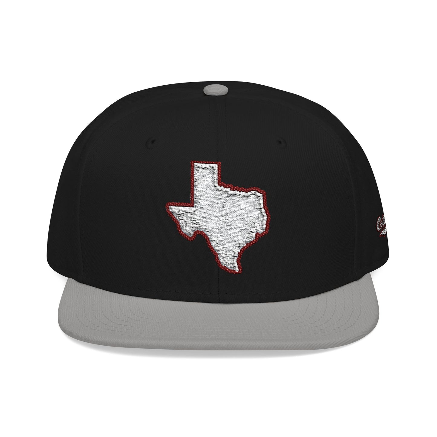 Texas state outline white embroidered snapback hat – 318 Supply Co.