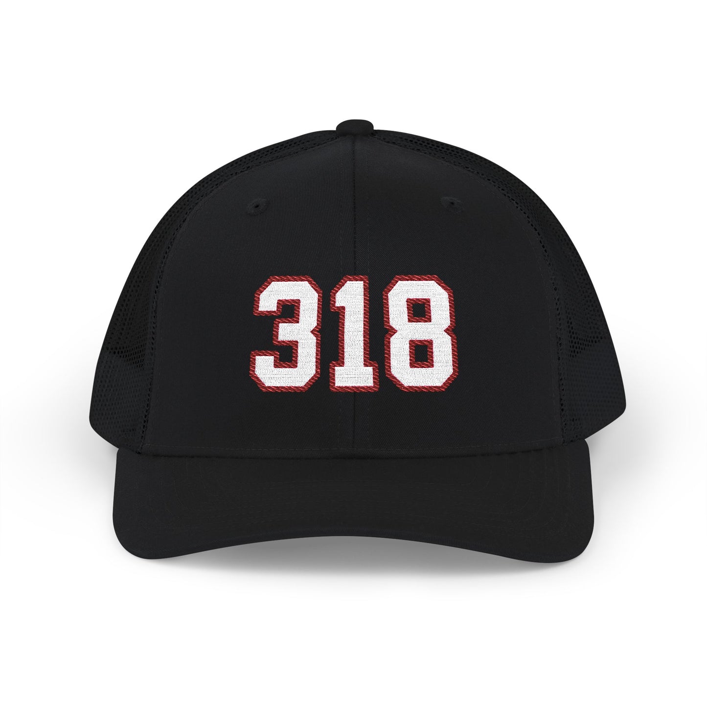 318 white embroidered mesh trucker snapback hat – 318 Supply Co.