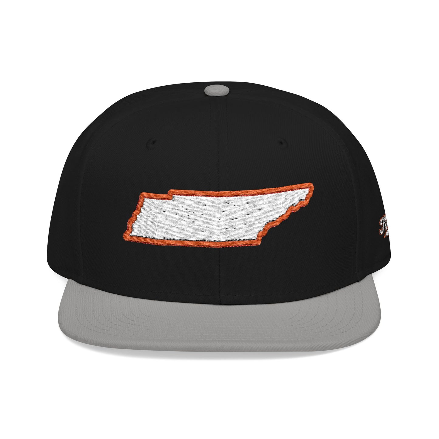 Tennessee state outline white embroidered snapback hat – 318 Supply Co.