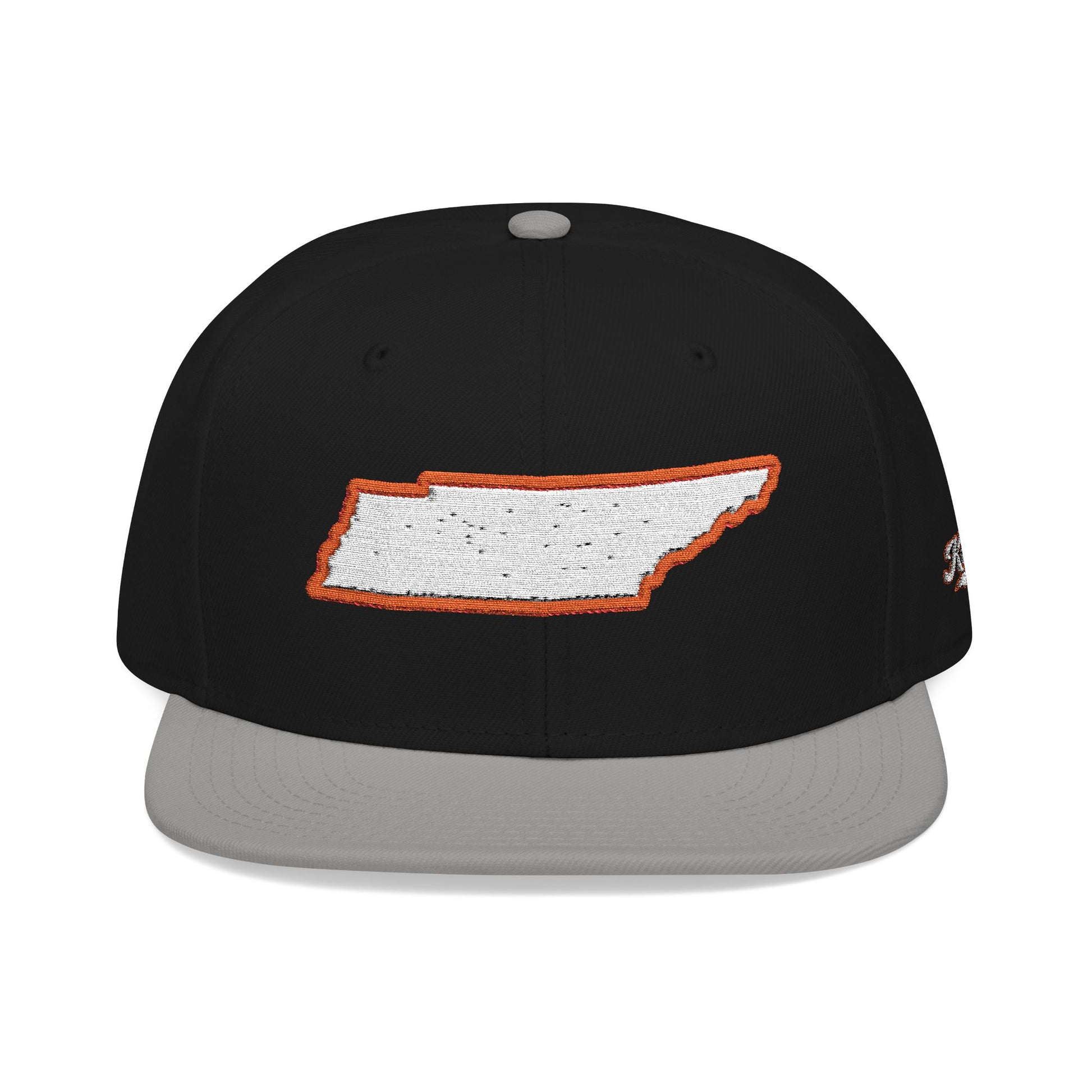 Tennessee state outline white embroidered snapback hat – 318 Supply Co.