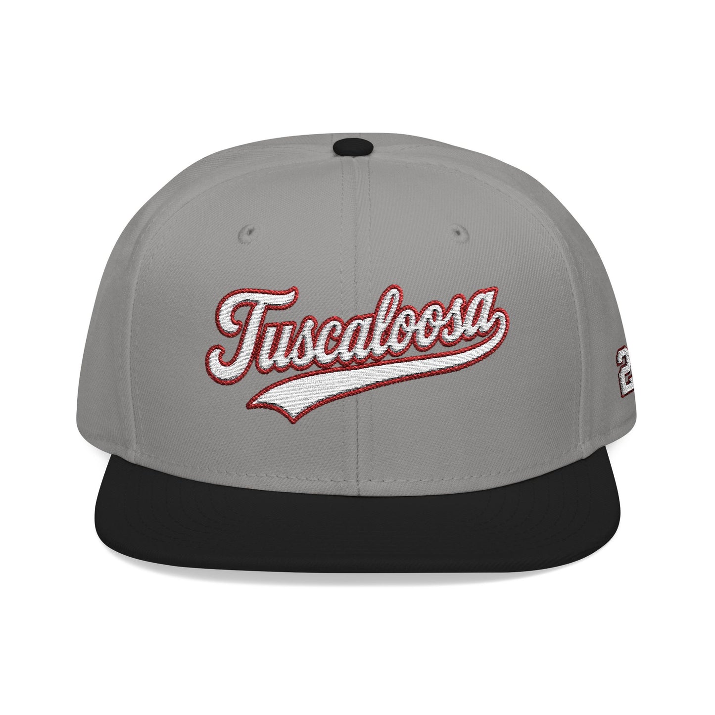 Tuscaloosa white script embroidered snapback hat with 205 side stitch – 318 Supply Co.