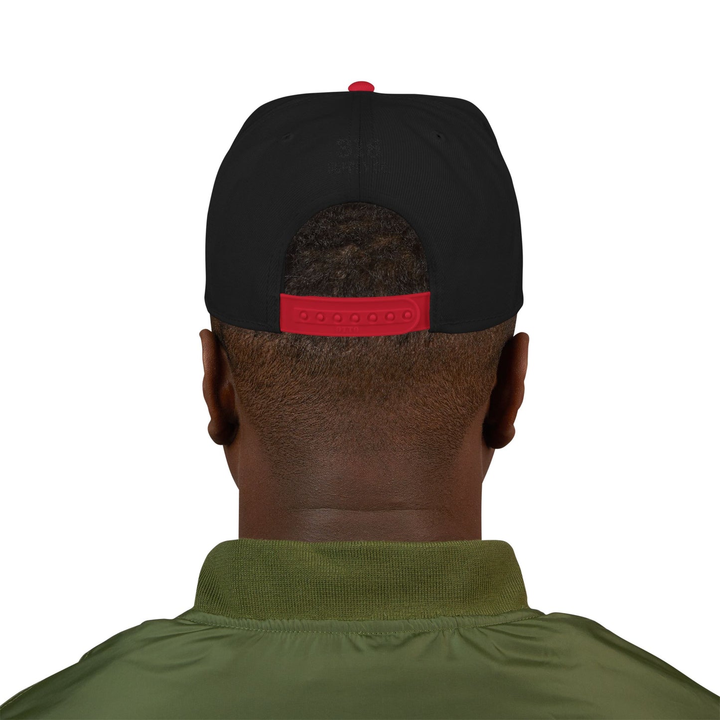 Houston white script embroidered snapback hat with 713 side stitch – 318 Supply Co.