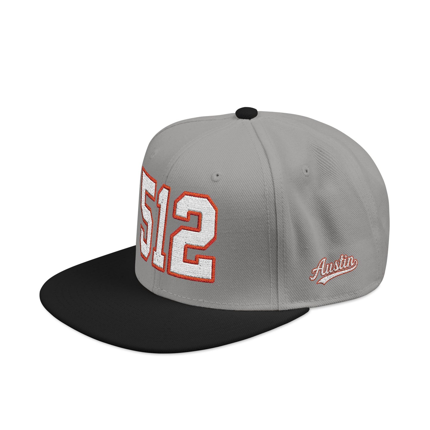 512 white embroidered snapback hat vintage varsity style – 318 Supply Co.