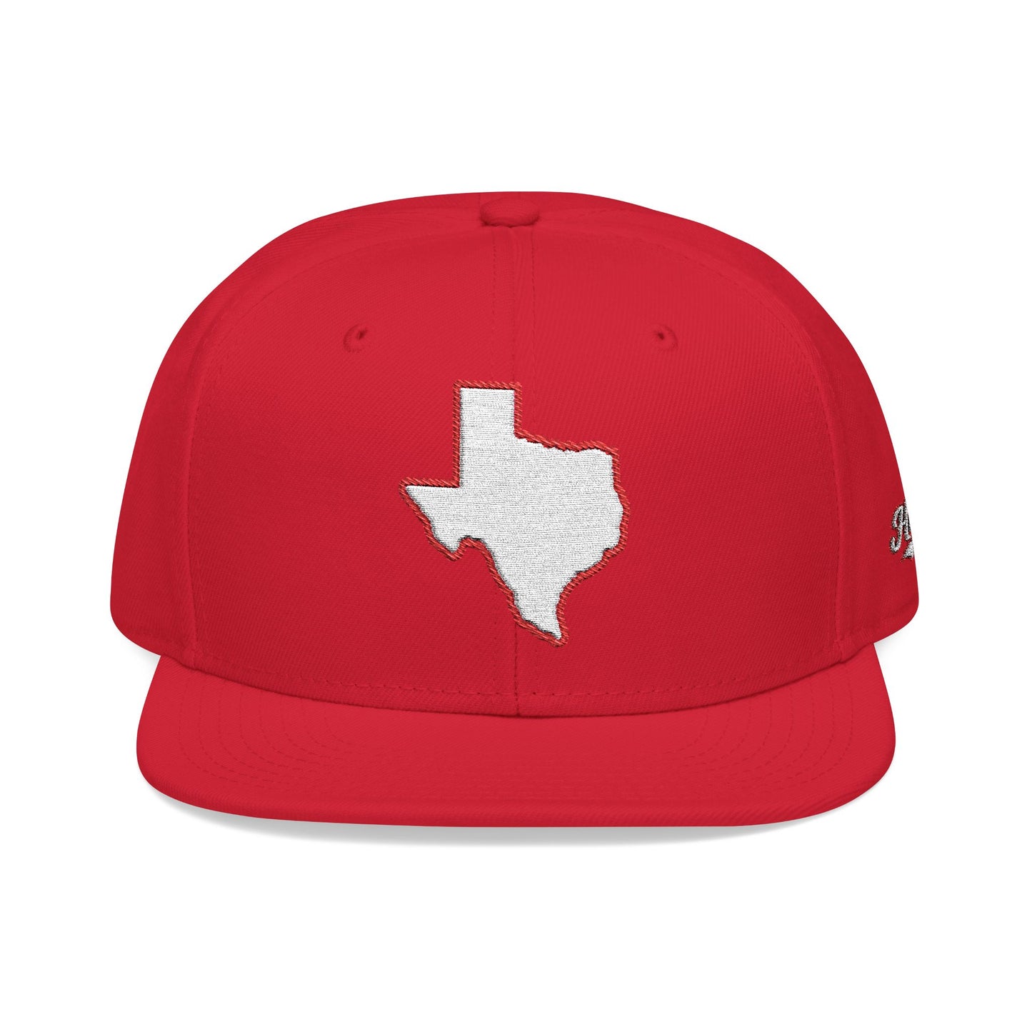 Texas state outline white embroidered snapback hat – 318 Supply Co.