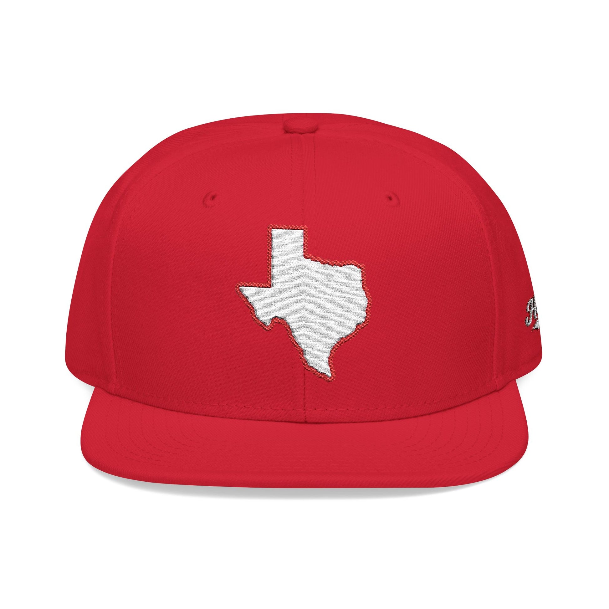 Texas state outline white embroidered snapback hat – 318 Supply Co.