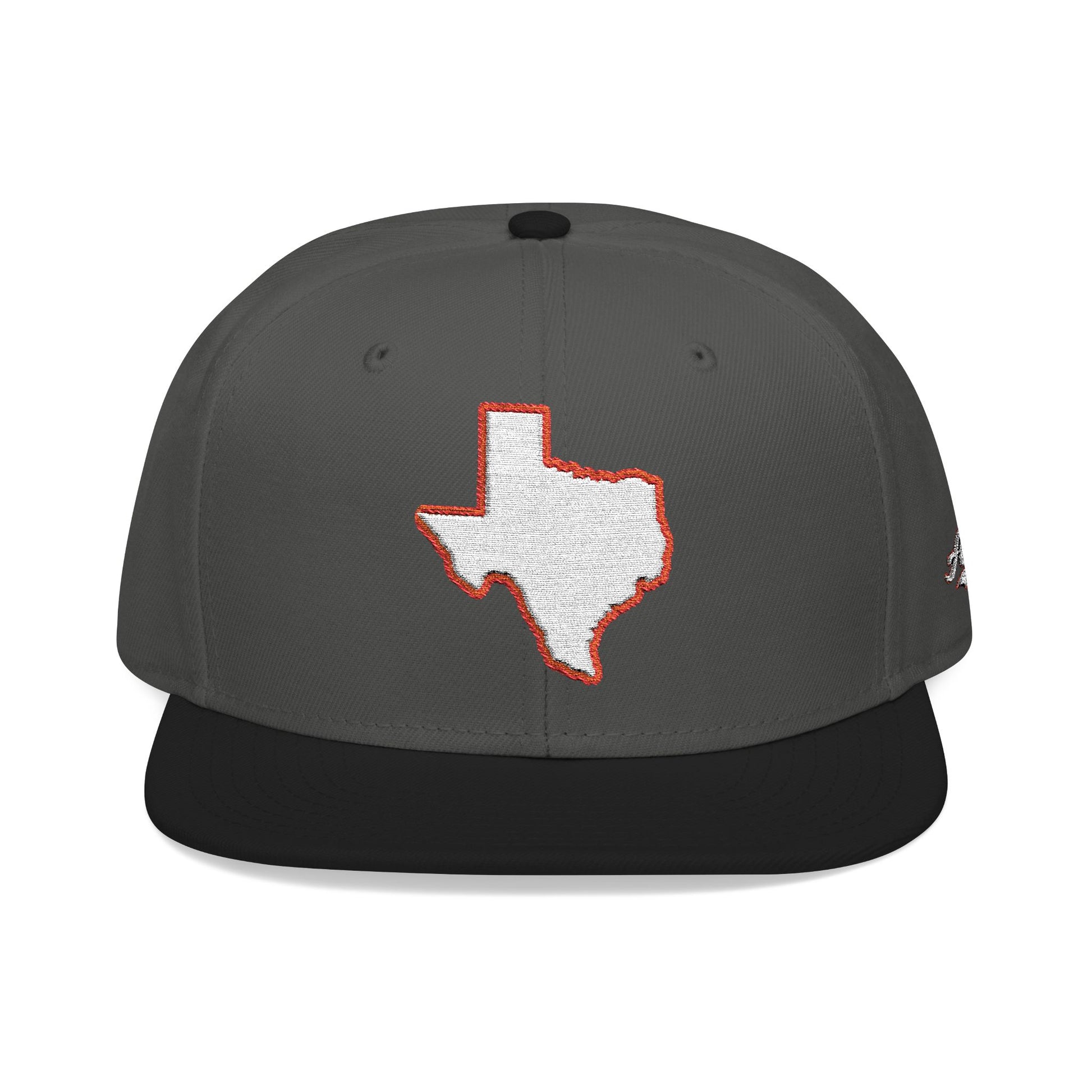 Texas state outline white embroidered snapback hat – 318 Supply Co.