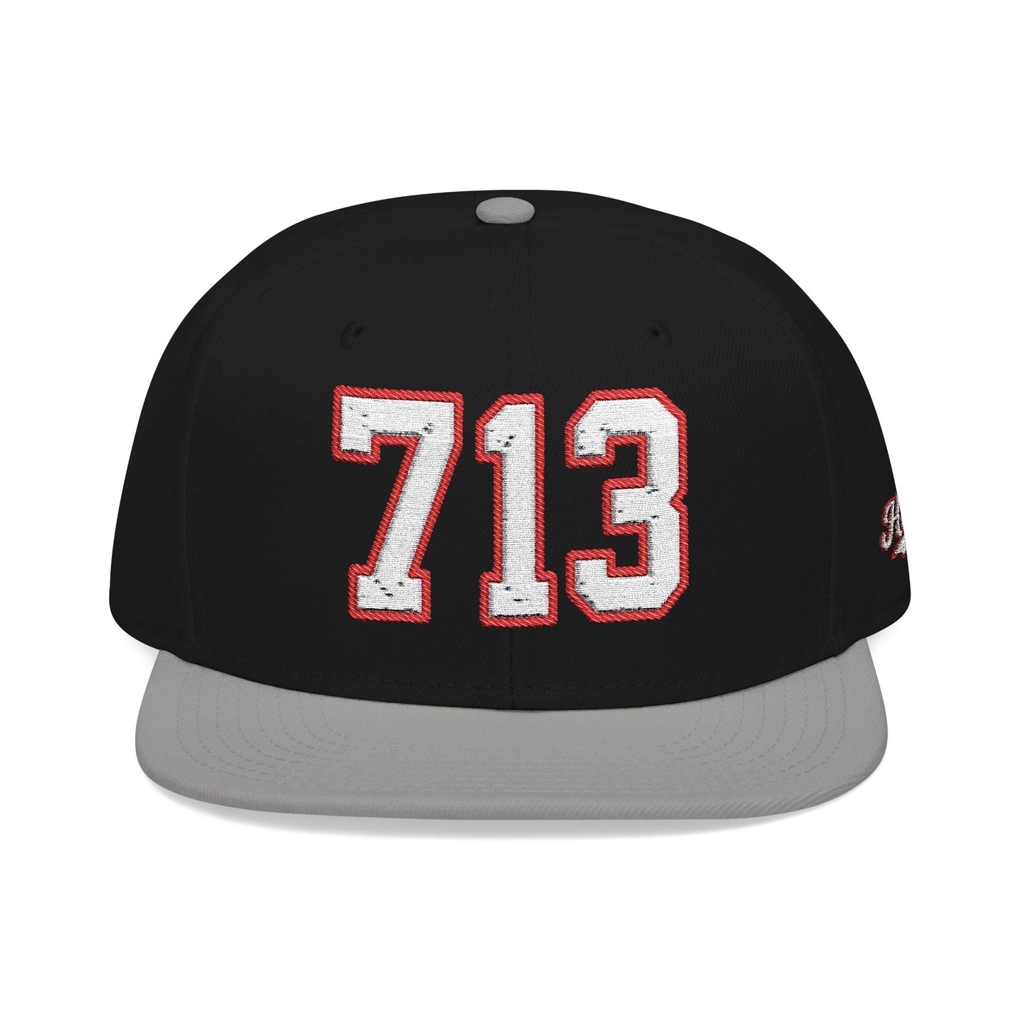 713 white embroidered snapback hat vintage varsity style – 318 Supply Co.