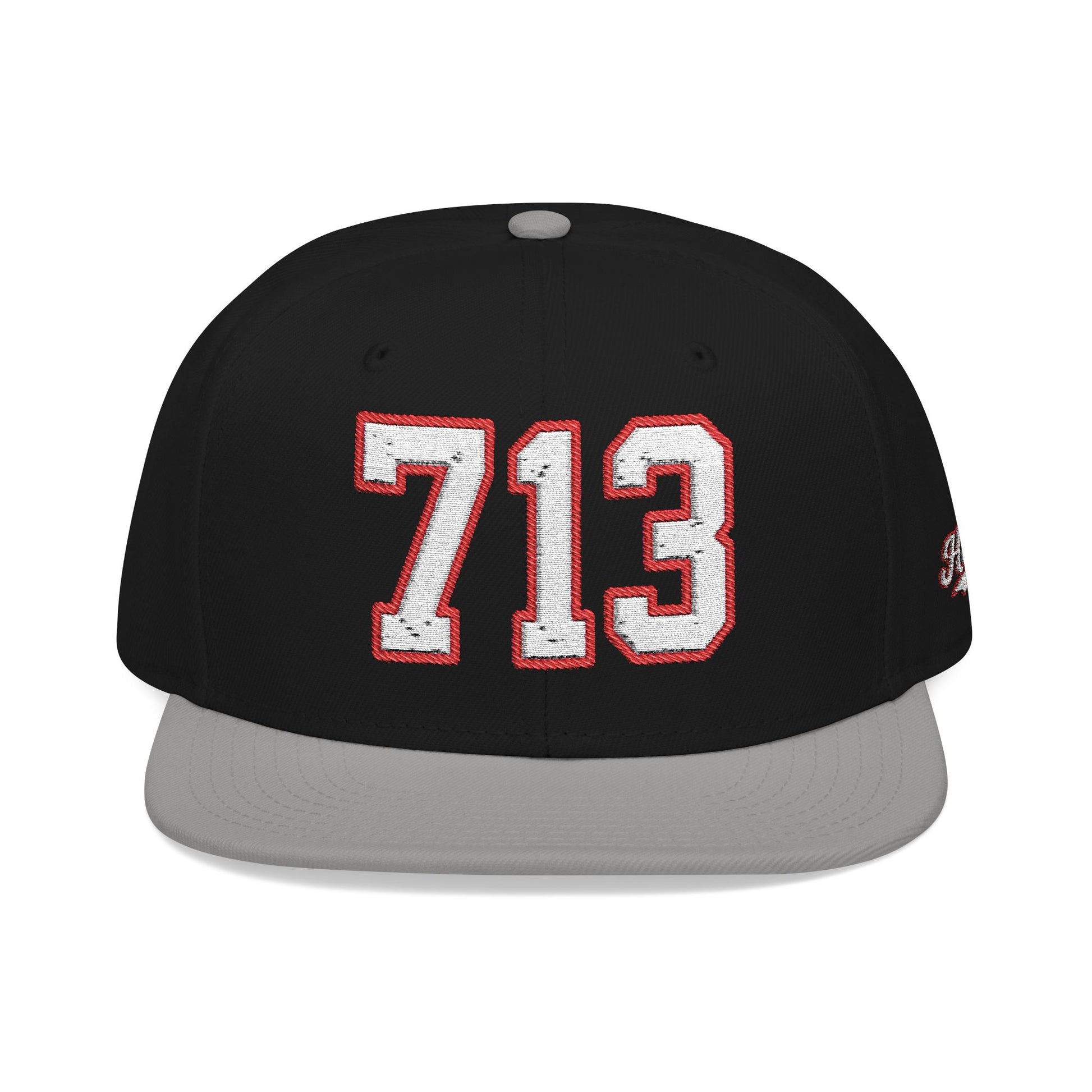 713 white embroidered snapback hat vintage varsity style – 318 Supply Co.