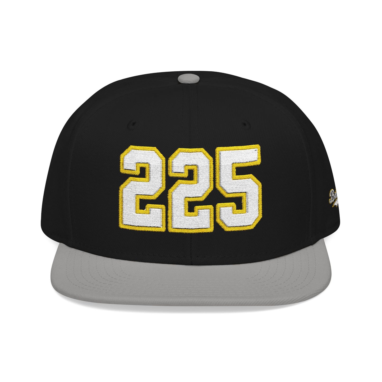 225 white embroidered snapback hat vintage varsity style – 318 Supply Co.