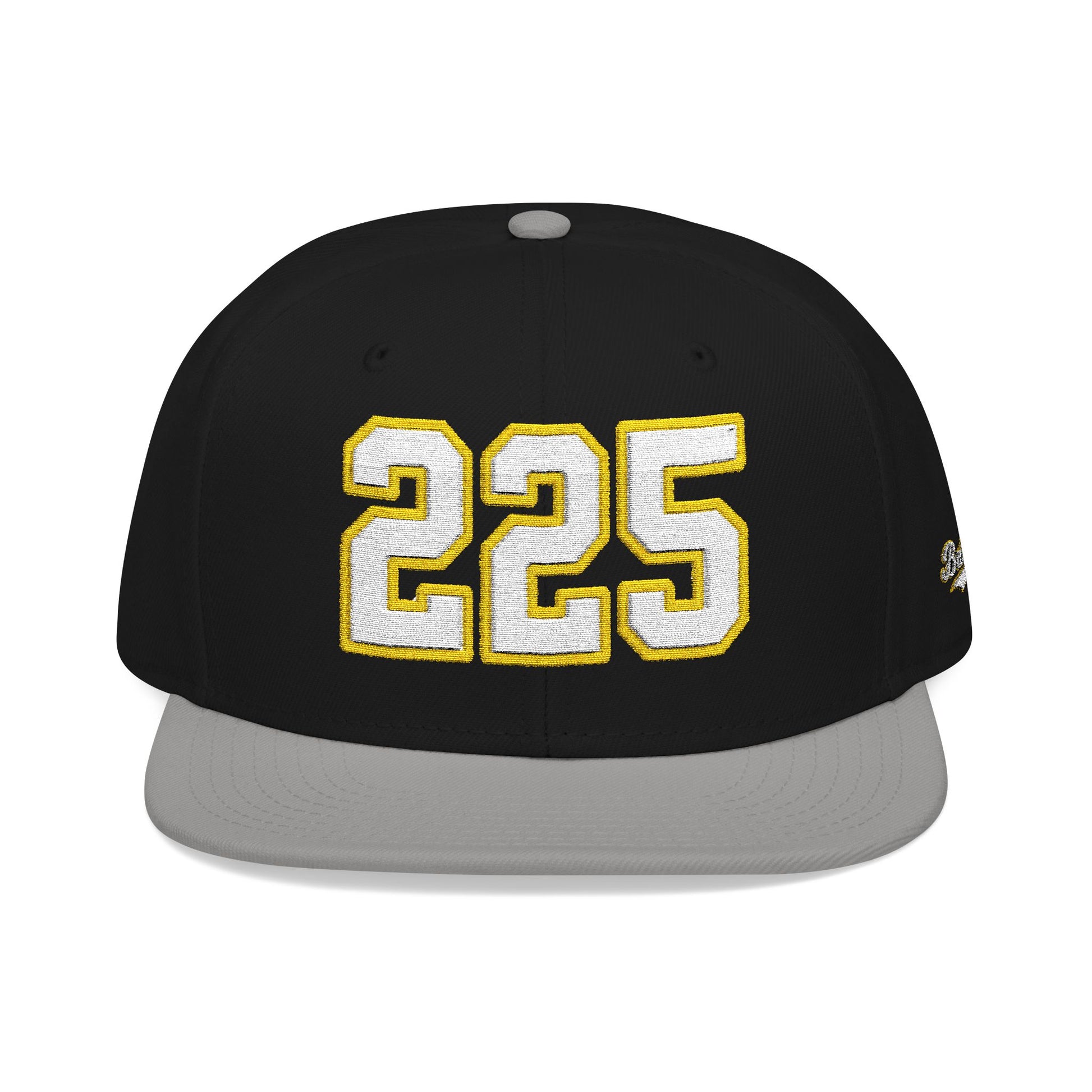 225 white embroidered snapback hat vintage varsity style – 318 Supply Co.