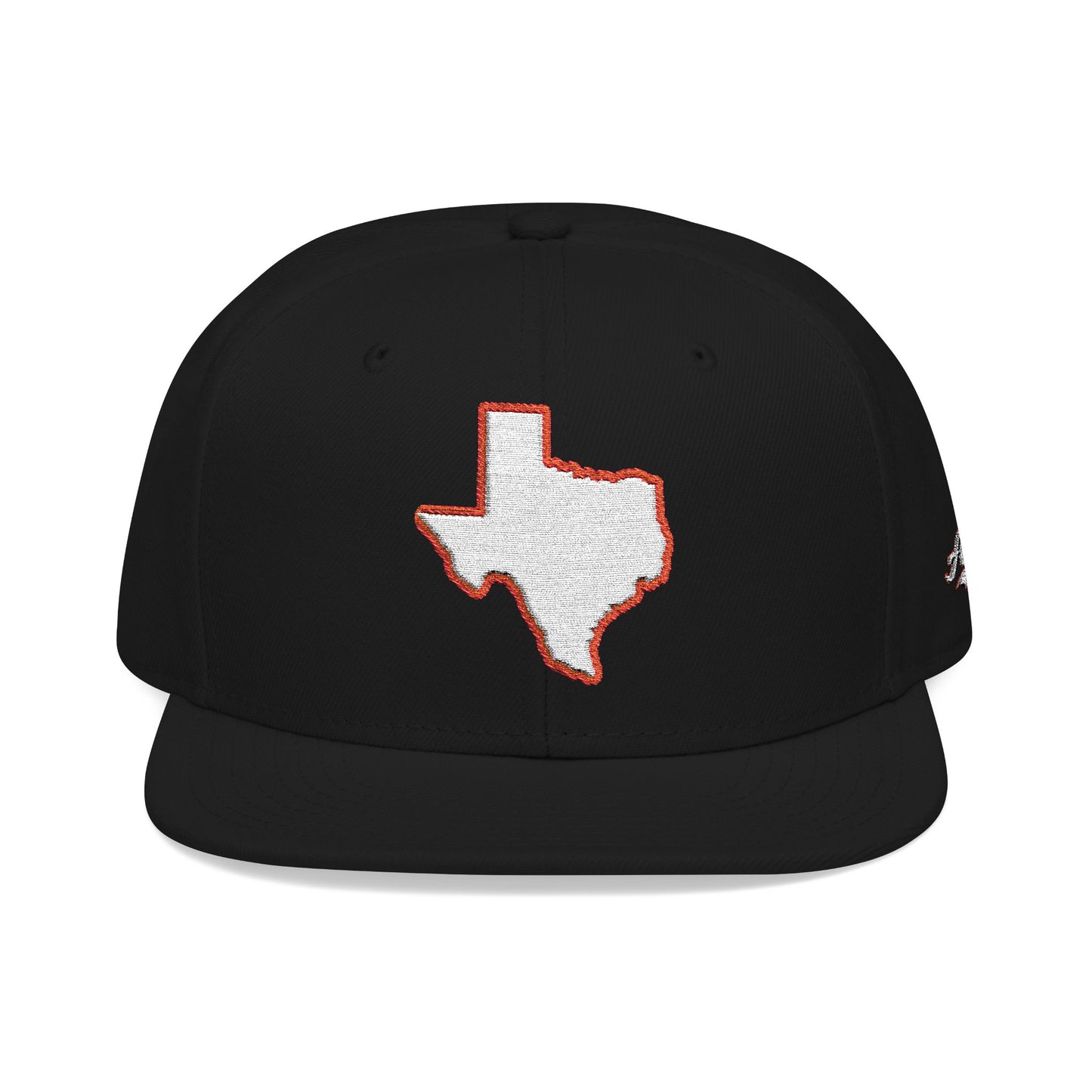 Texas state outline white embroidered snapback hat – 318 Supply Co.