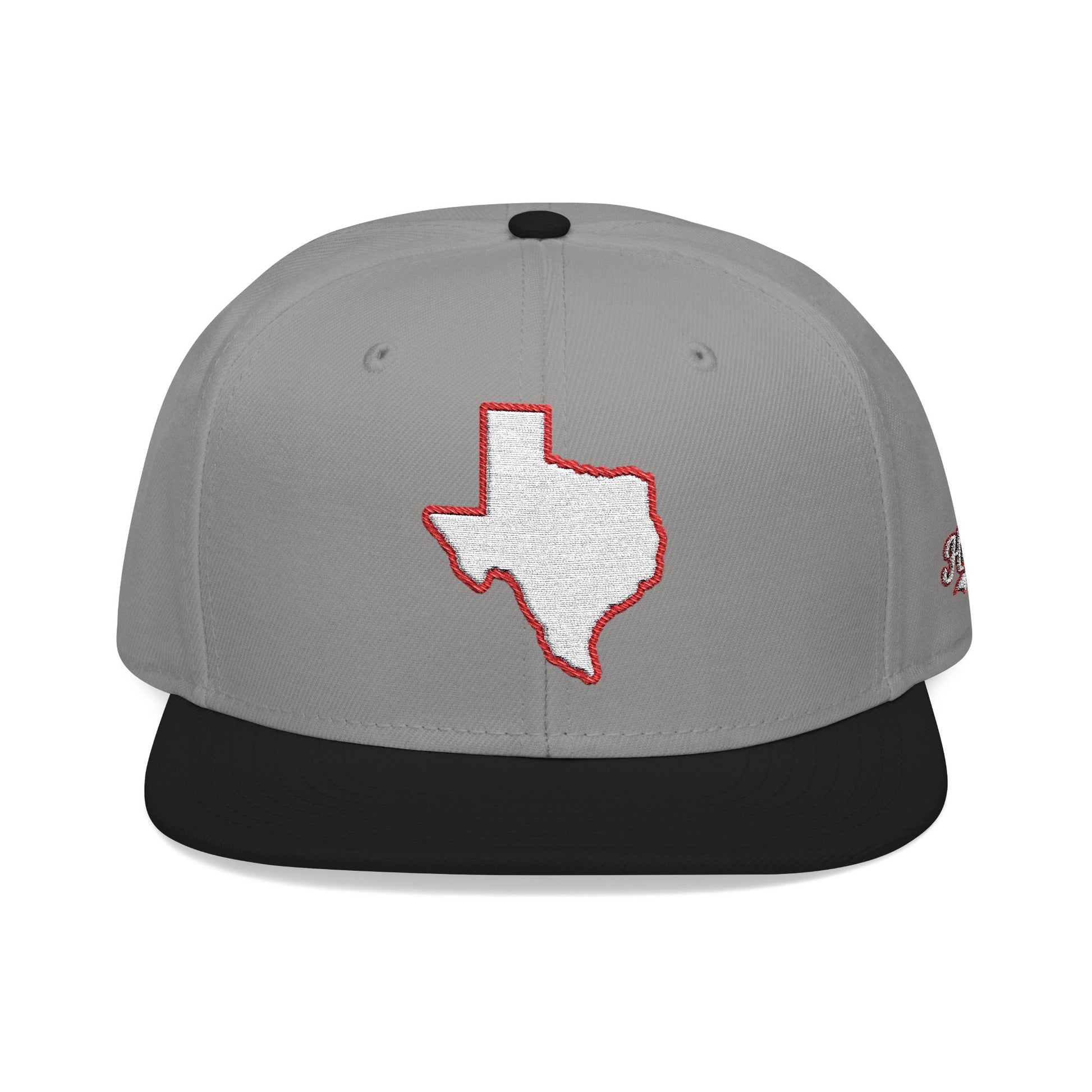 Texas state outline white embroidered snapback hat – 318 Supply Co.