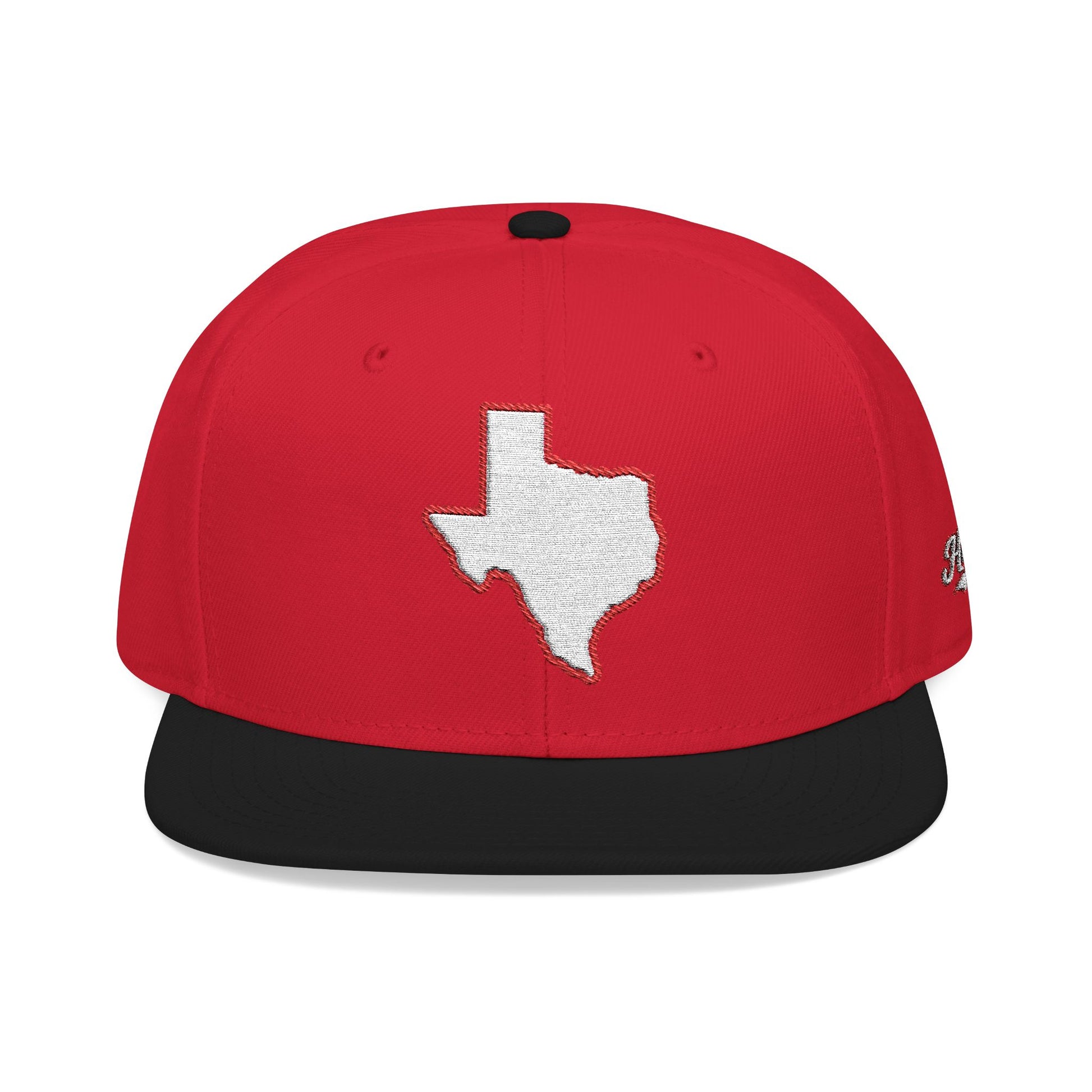 Texas state outline white embroidered snapback hat – 318 Supply Co.