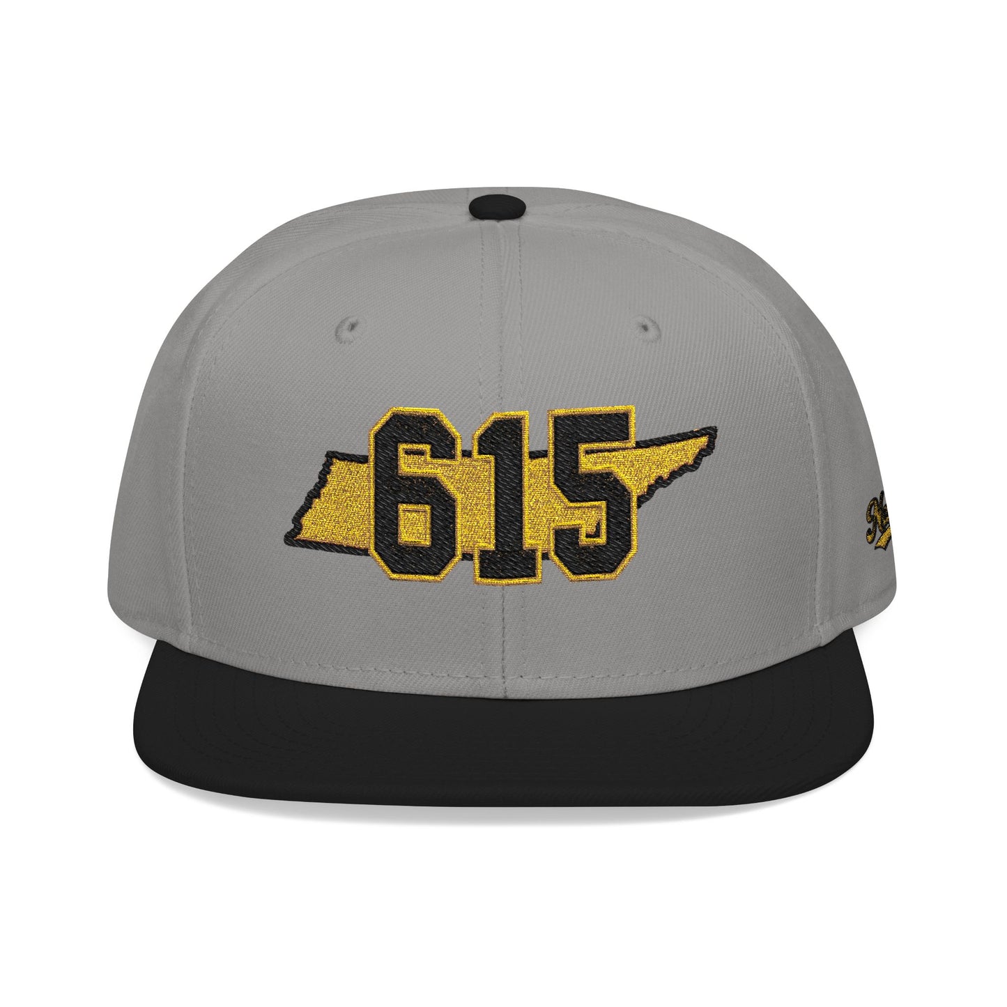 Tennessee Snapback Hat — Gold Embroidered State Outline Cap