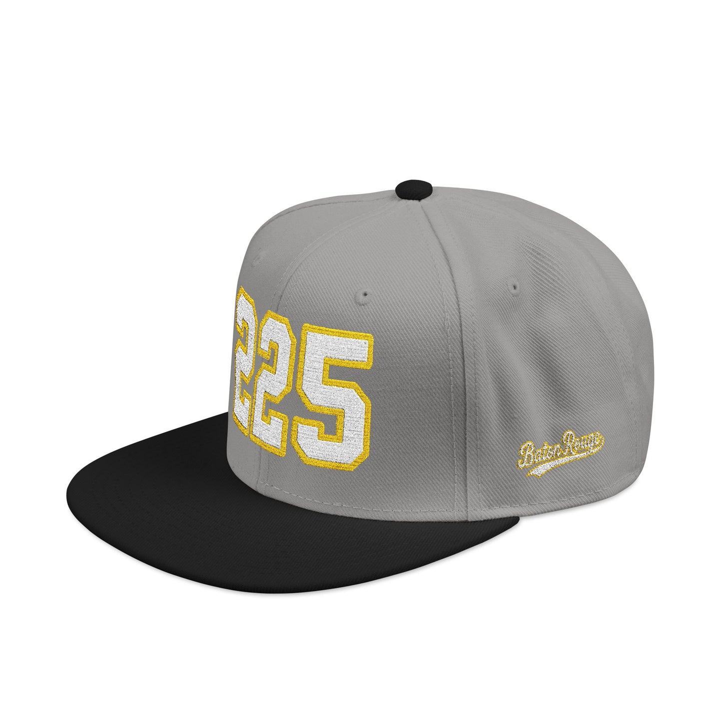 225 white embroidered snapback hat vintage varsity style – 318 Supply Co.