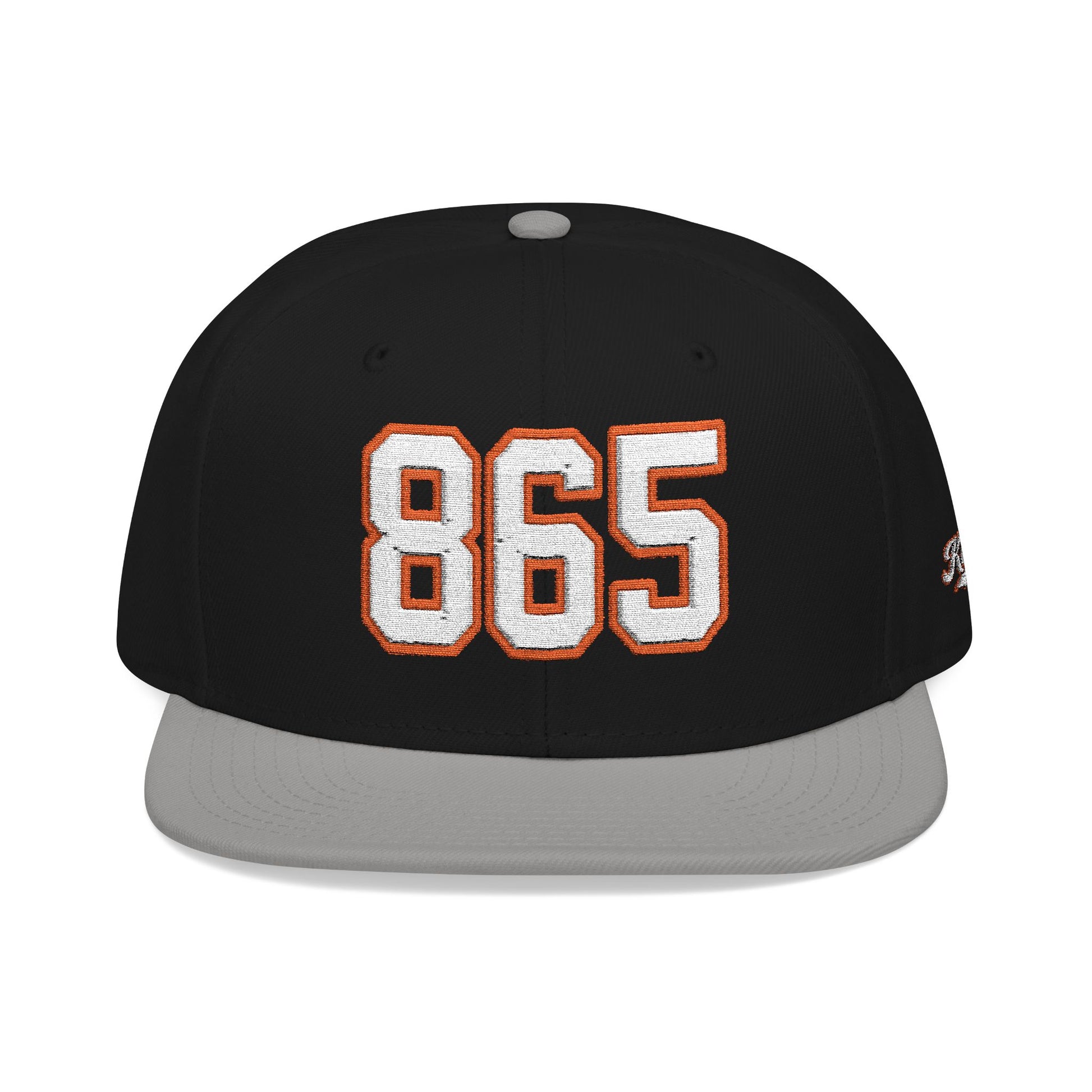 865 white embroidered snapback hat vintage varsity style – 318 Supply Co.