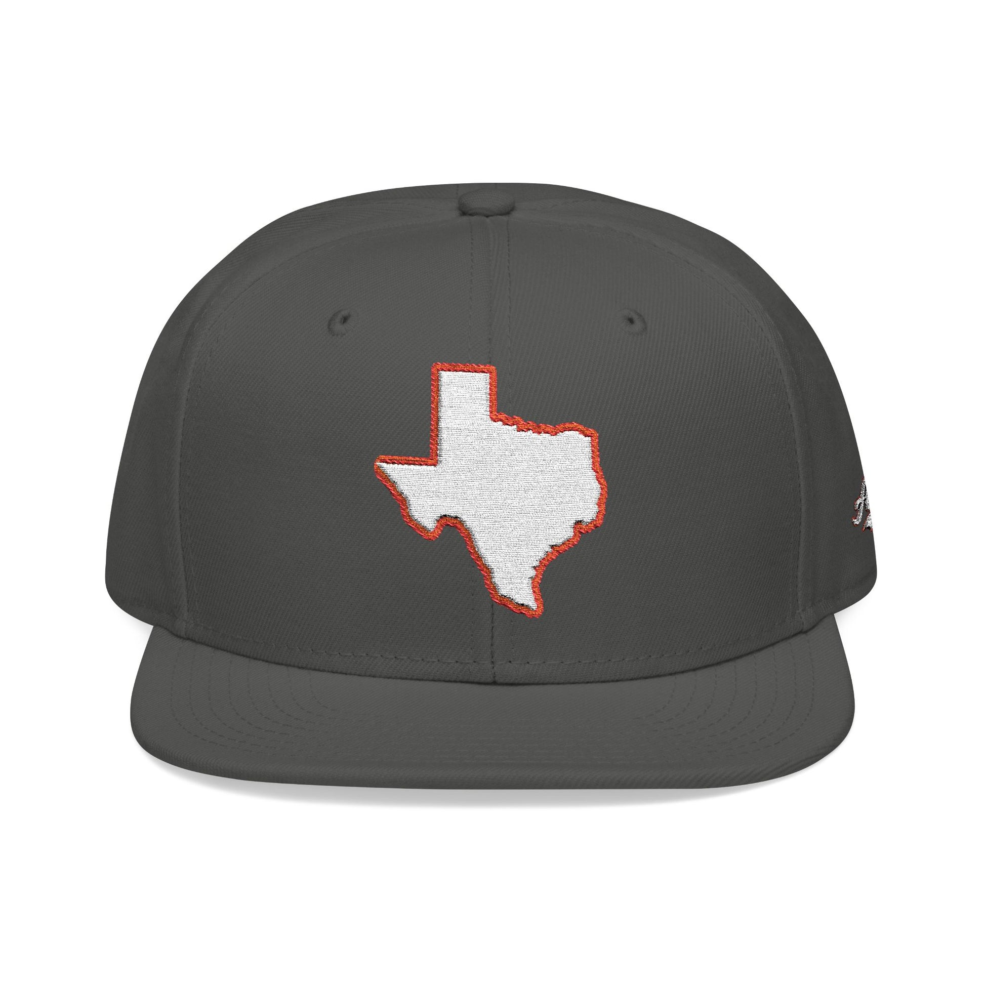 Texas state outline white embroidered snapback hat – 318 Supply Co.