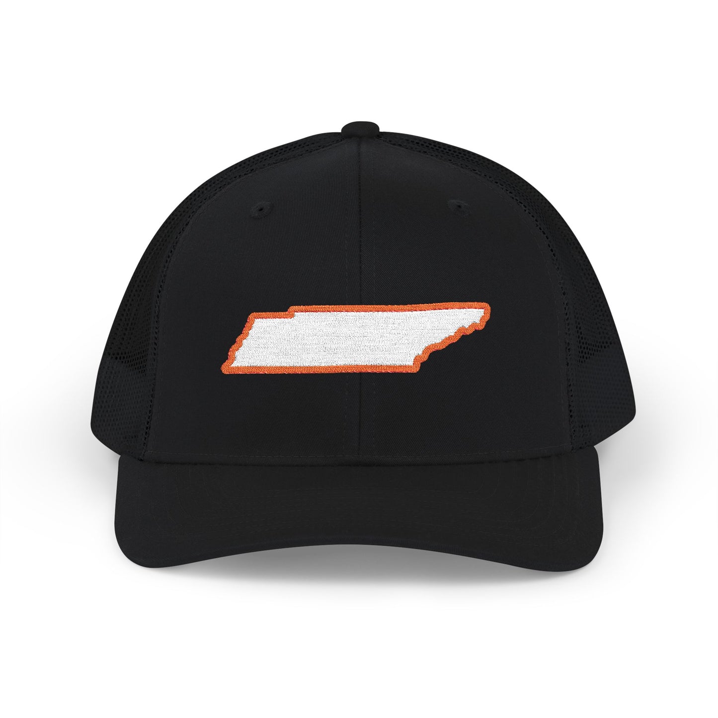 Tennessee outline distressed trucker cap white embroidered – 318 Supply Co.