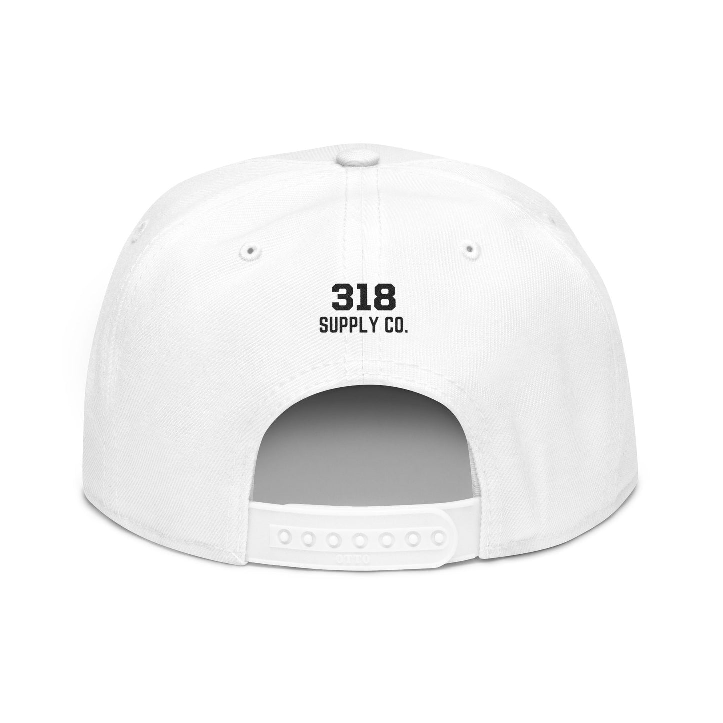 225 white embroidered snapback hat vintage varsity style – 318 Supply Co.