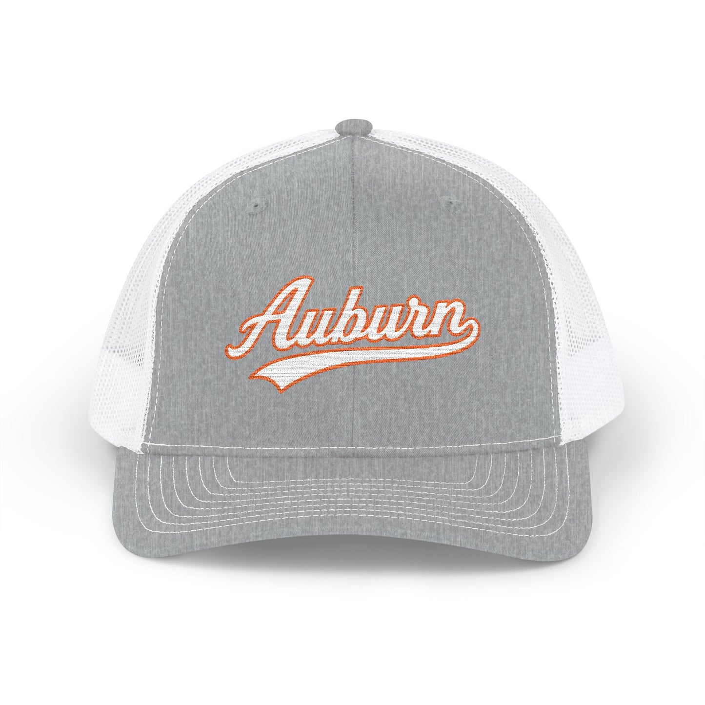 Auburn white script retro embroidered trucker cap – 318 Supply Co.