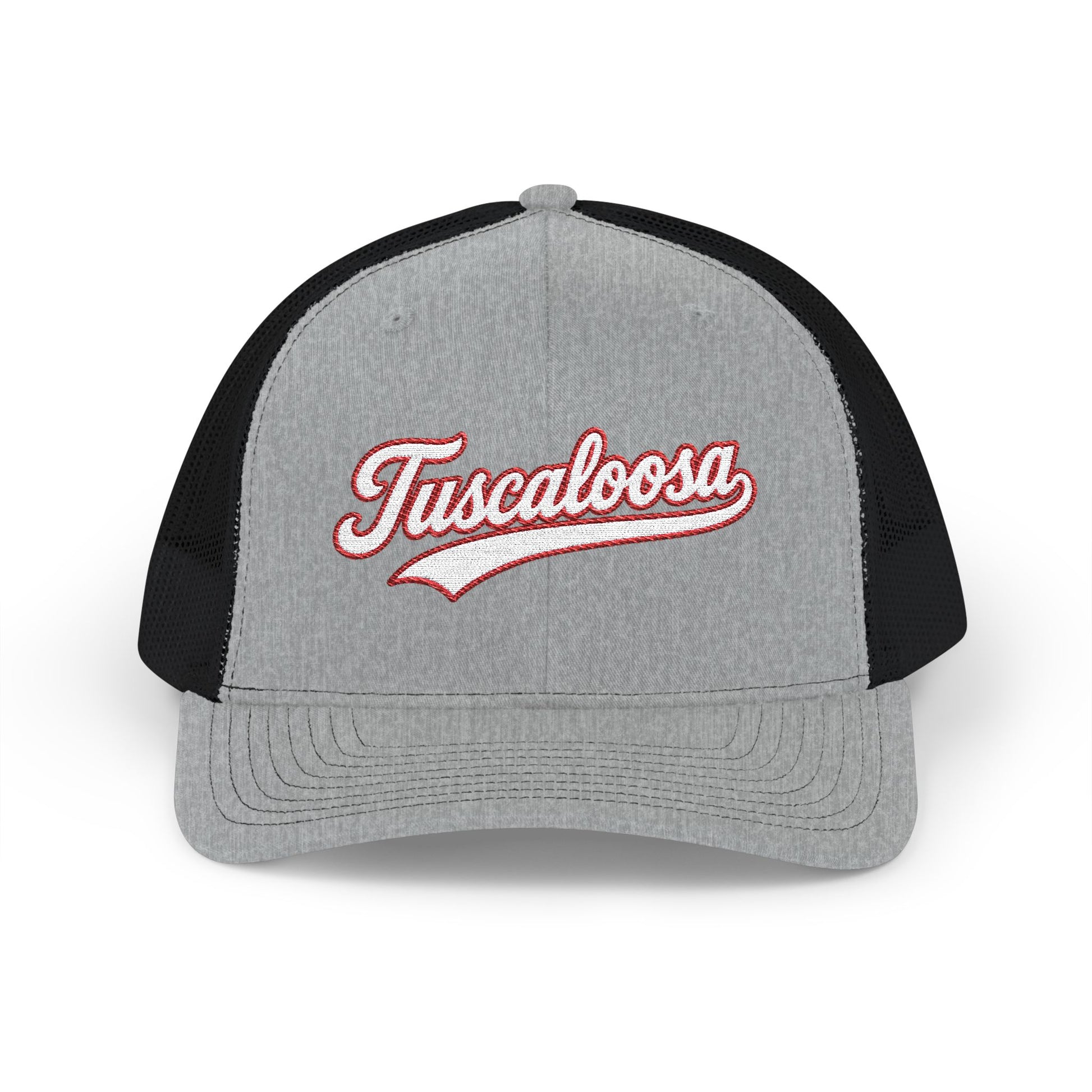 Tuscaloosa white script retro embroidered trucker cap – 318 Supply Co.