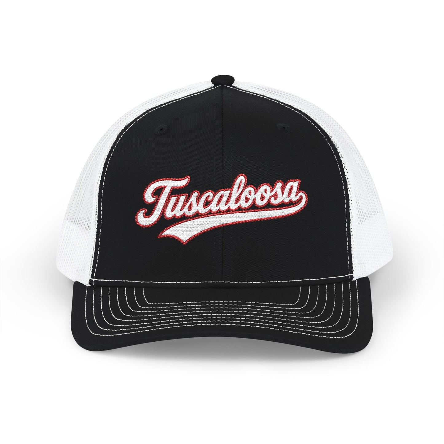 Tuscaloosa white script retro embroidered trucker cap – 318 Supply Co.