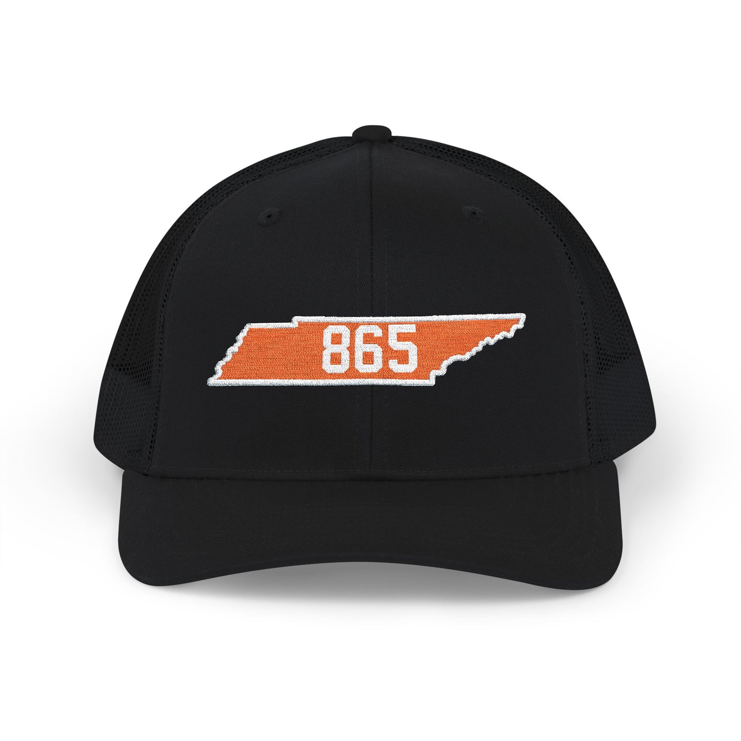 Orange Tennessee Outline Trucker Cap — Distressed State Hat