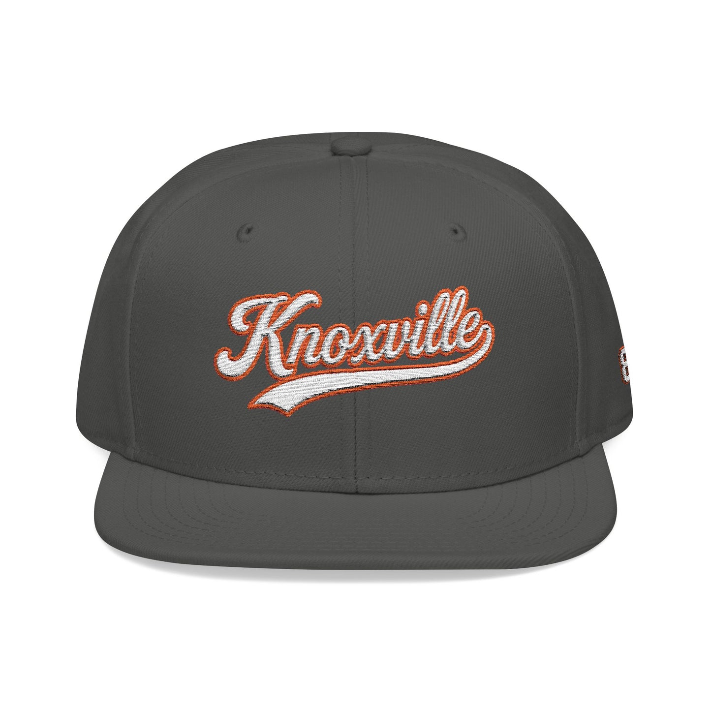 Knoxville white script embroidered snapback hat with 865 side patch – 318 Supply Co.