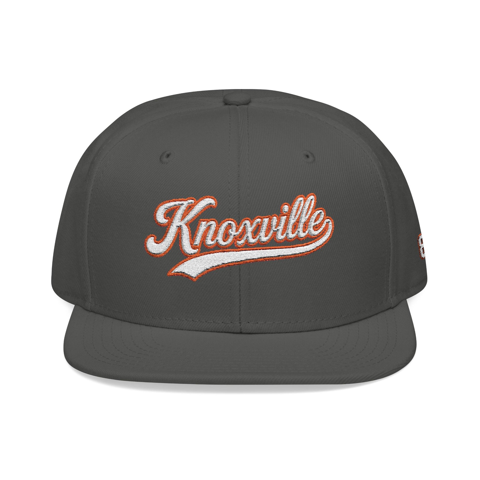 Knoxville white script embroidered snapback hat with 865 side patch – 318 Supply Co.