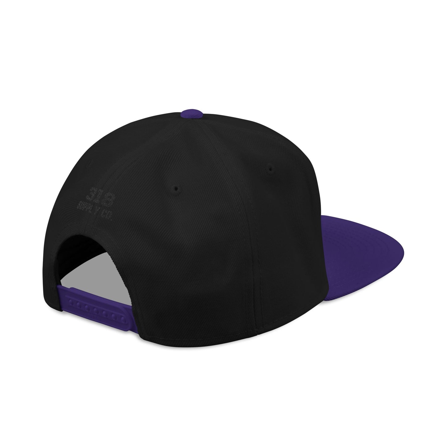 Louisiana state outline white embroidered snapback hat – 318 Supply Co.