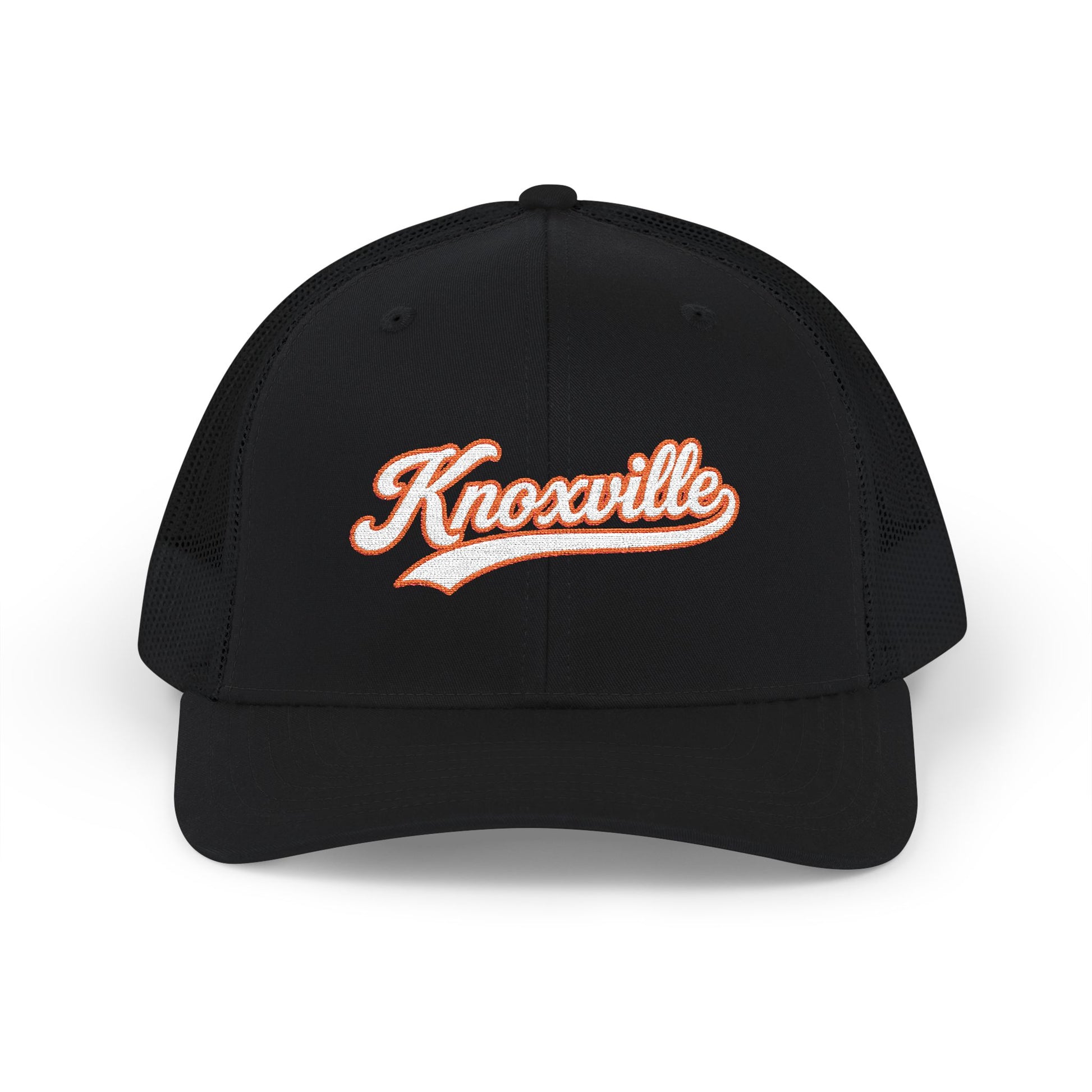 Knoxville white script retro embroidered trucker cap – 318 Supply Co.