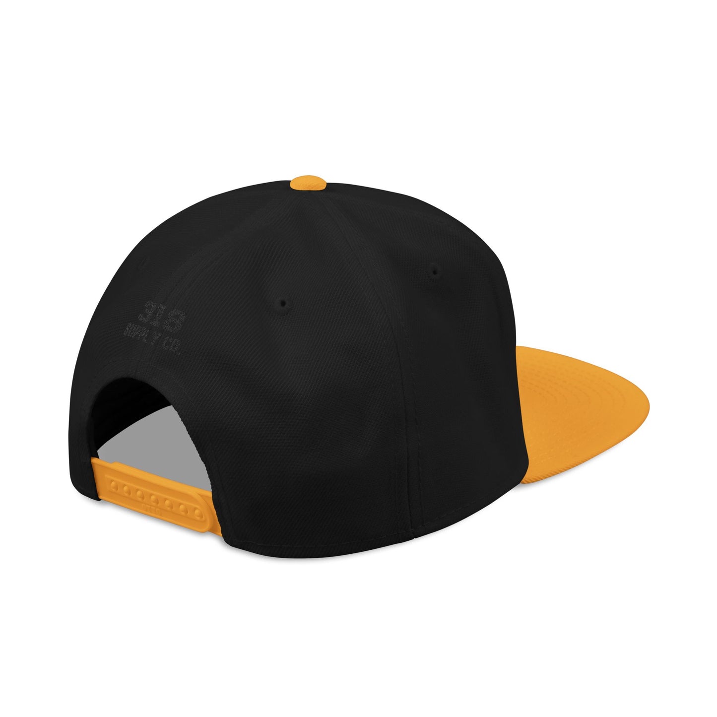 Louisiana state outline white embroidered snapback hat – 318 Supply Co.