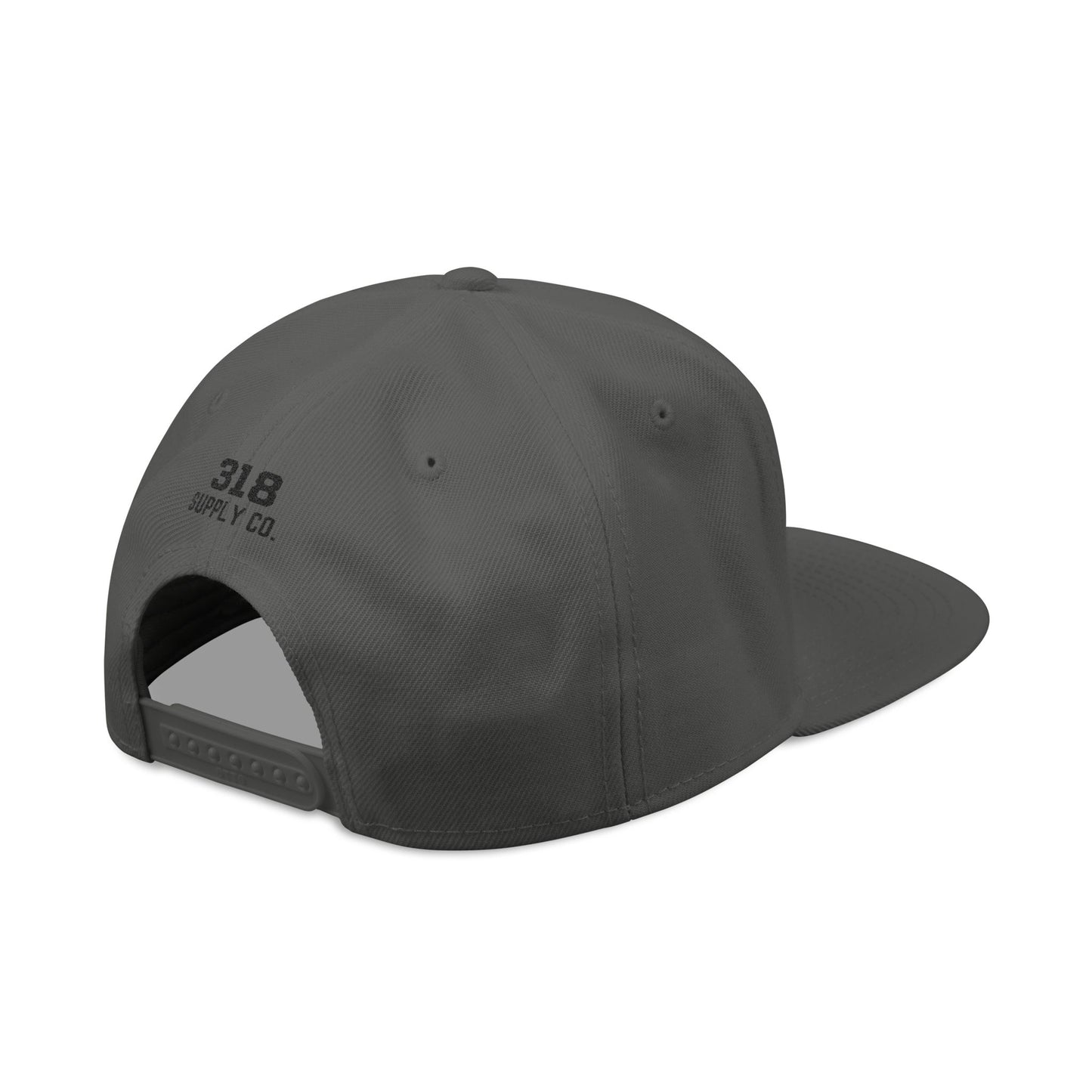 Gray cap on a white background