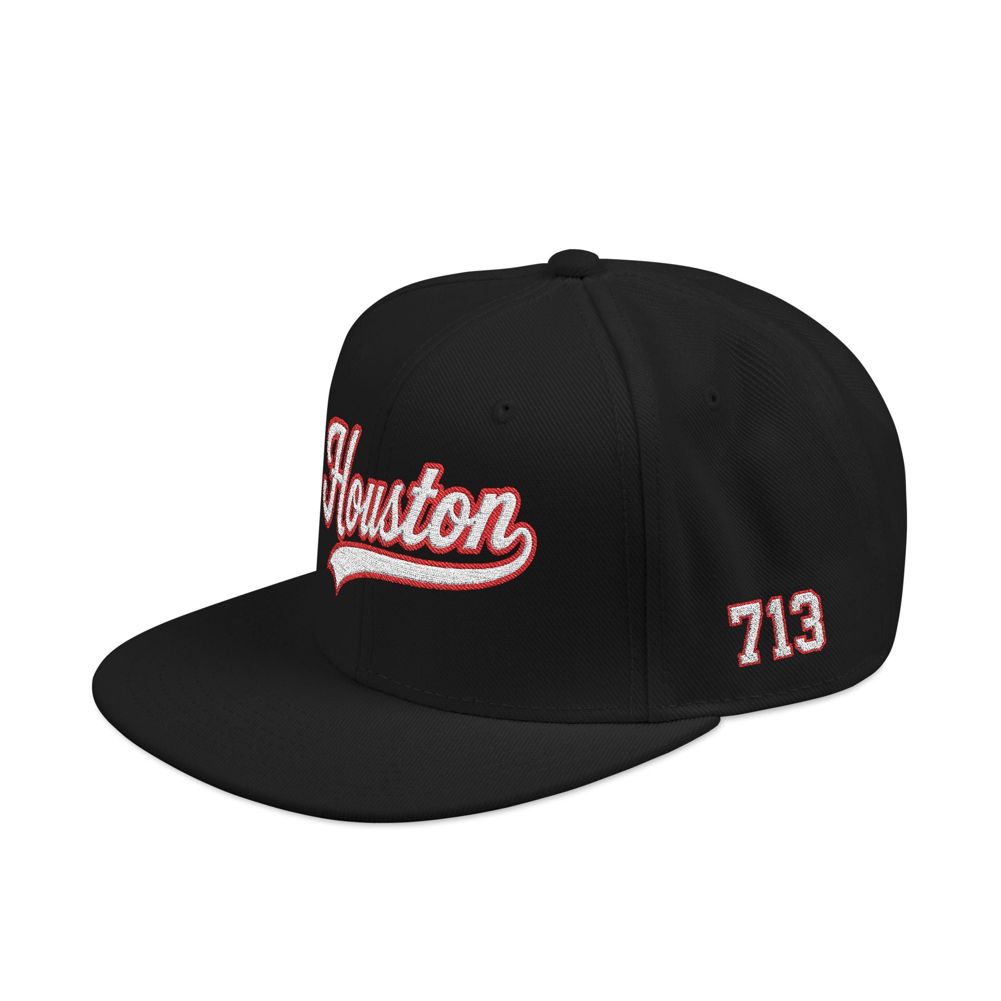 Houston Script Snapback Hat with 713 Side Stitch | 318 Supply Co.