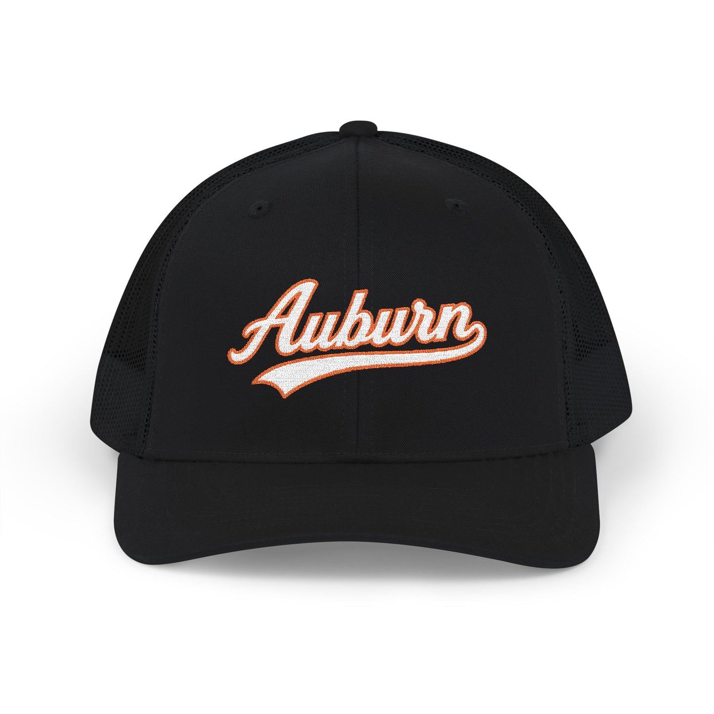 Auburn white script retro embroidered trucker cap – 318 Supply Co.