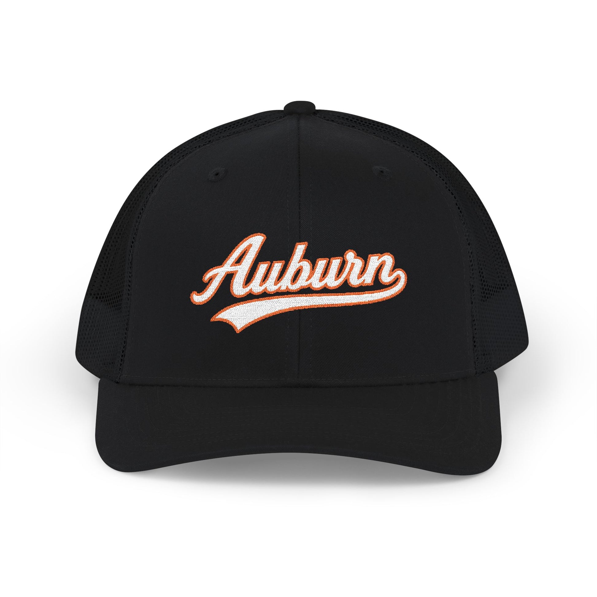 Auburn white script retro embroidered trucker cap – 318 Supply Co.