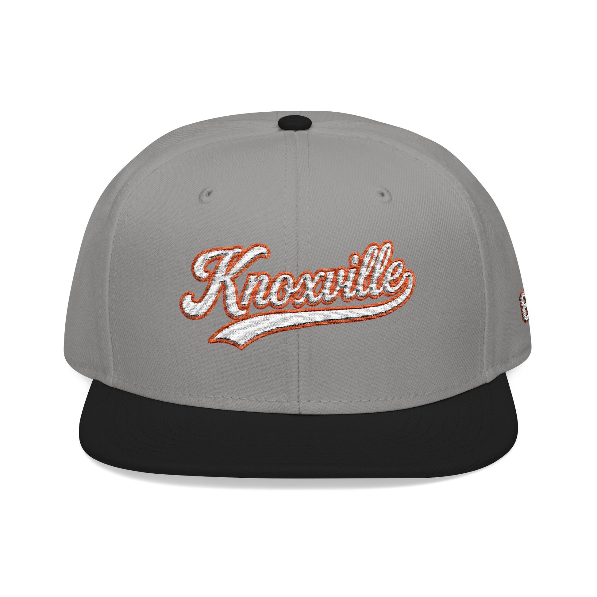 Knoxville white script embroidered snapback hat with 865 side patch – 318 Supply Co.